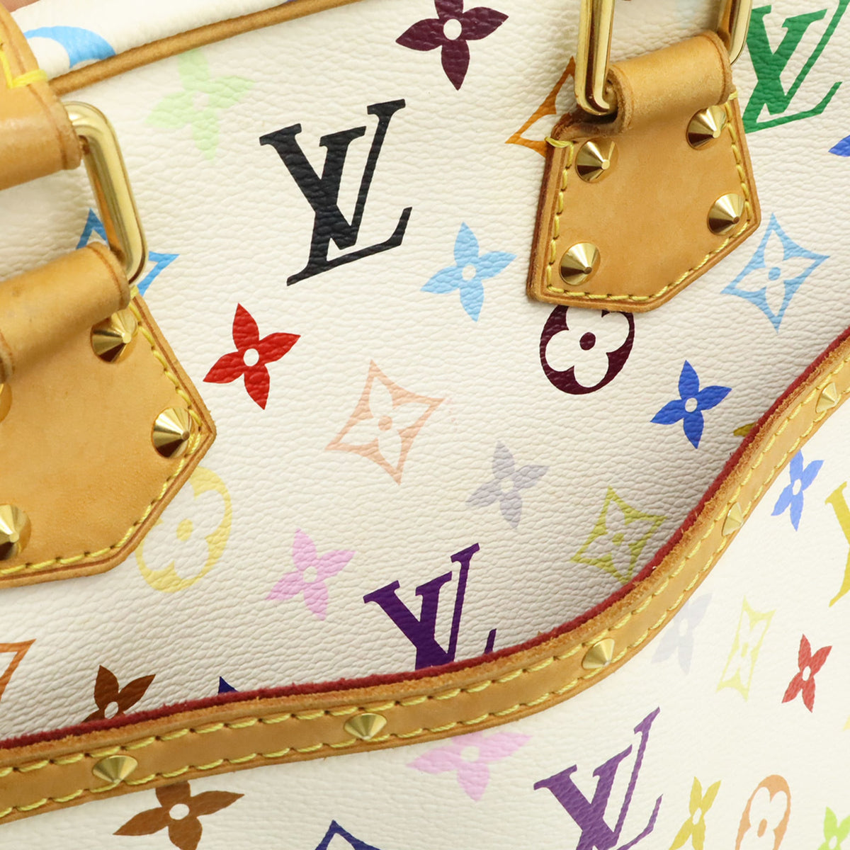 Louis Vuitton Monogram Multicolore Blanc Monogram Handbag (Pre-Owned)