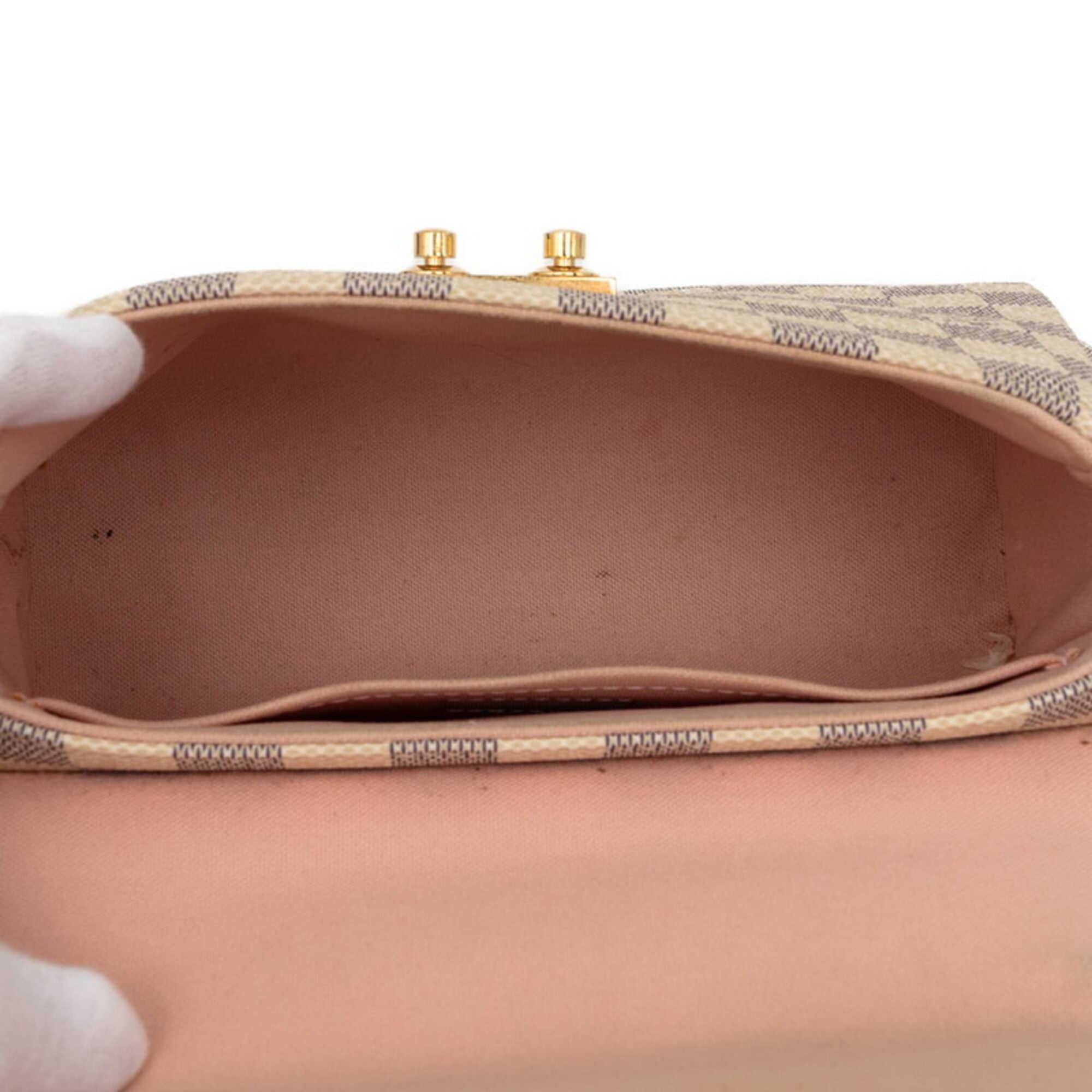 Louis Vuitton White Pvc Leather Handbag Shoulder Bag (Pre-Owned)
