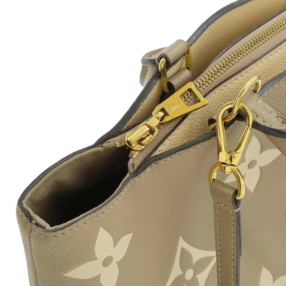 Louis Vuitton Beige Tourterelle Monogram Canvas Pvc Coated Canvas Handbag Shoulder Bag (Pre-Owned)