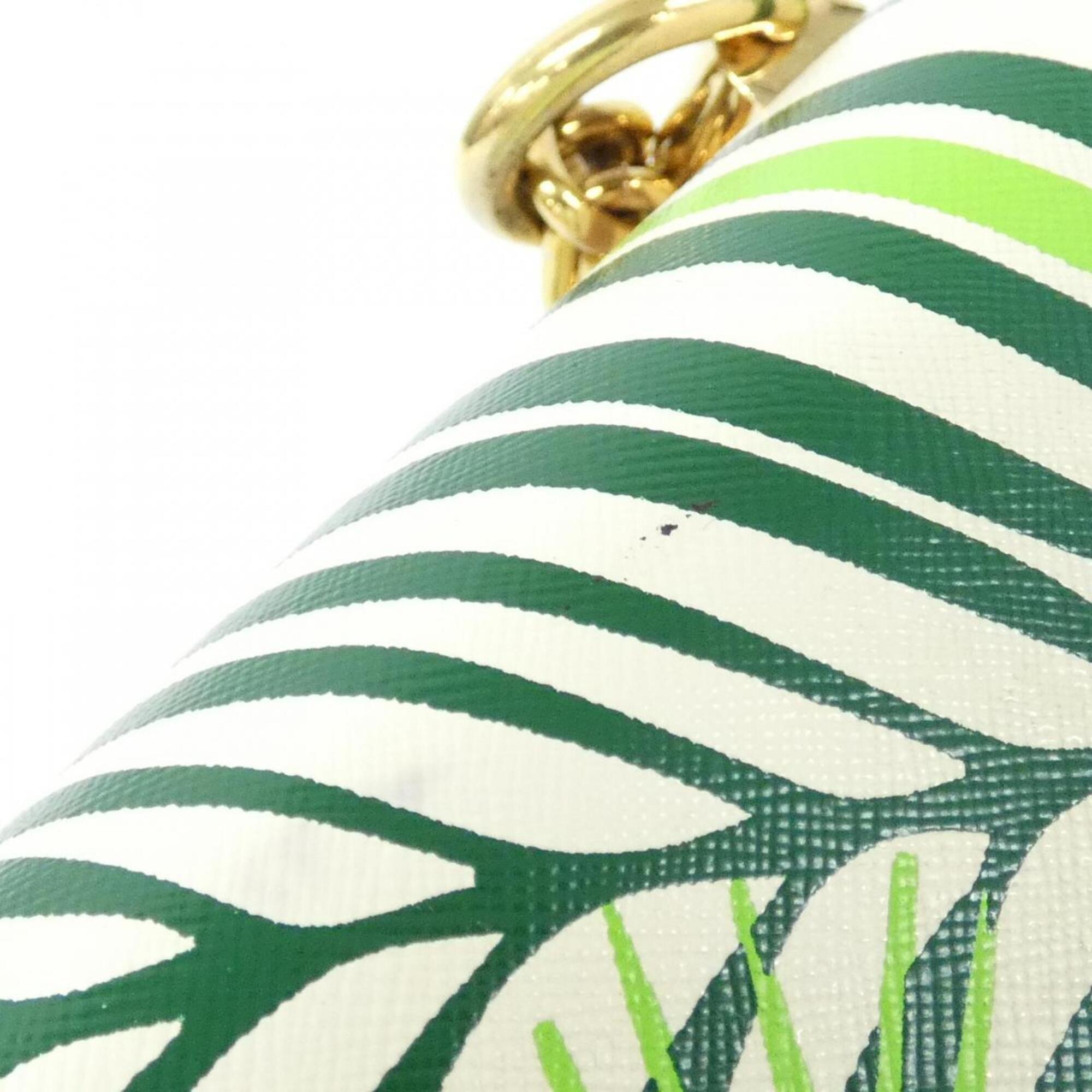 Louis Vuitton Cruise Green Leather Coated Canvas Shoulder Bag (Pre-Owned)