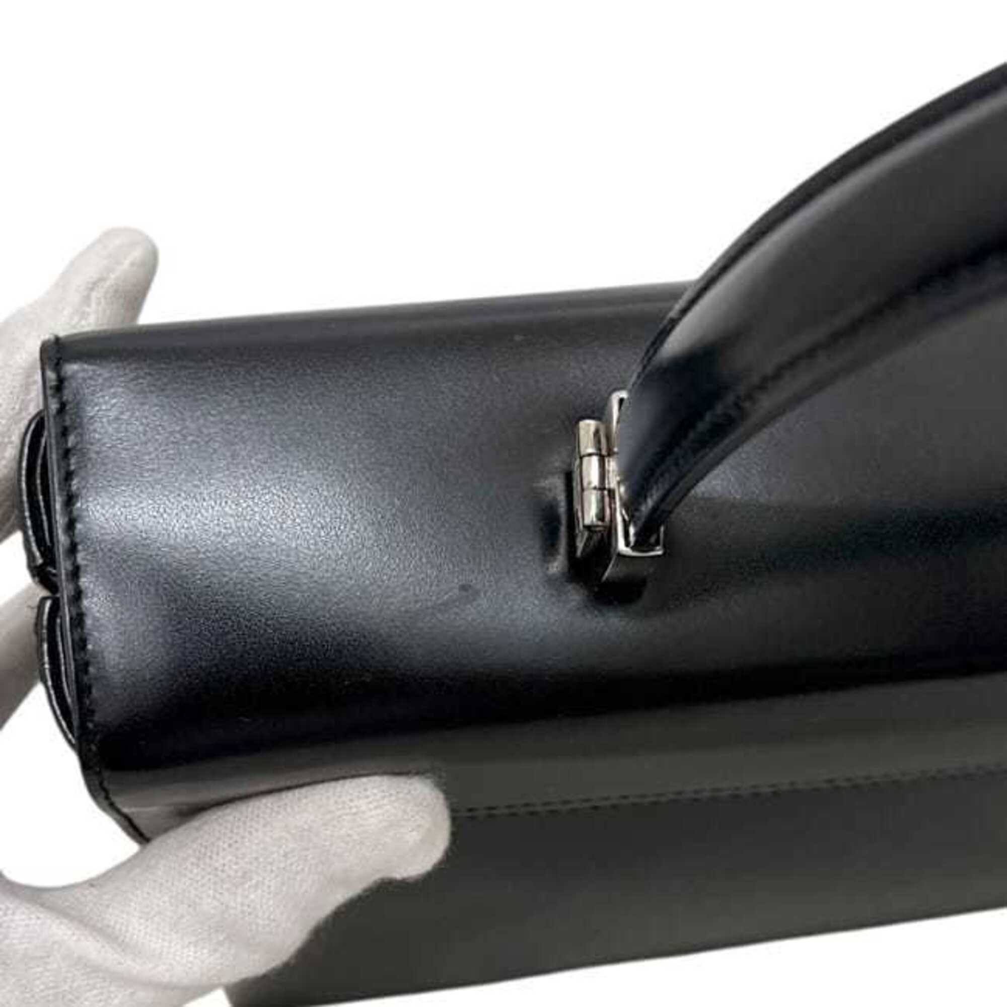 Salvatore Ferragamo Black Leather Handbag (Pre-Owned)