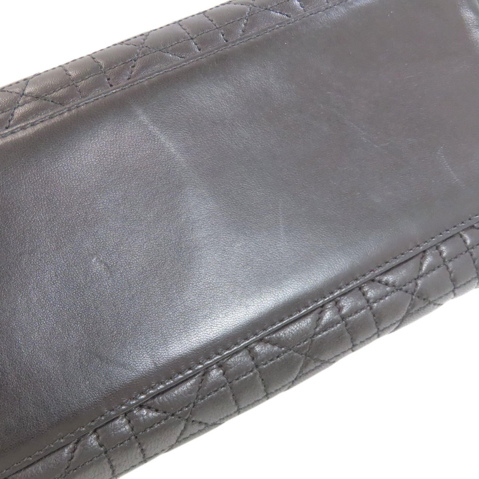 Christian Dior Black Leather Handbag (Pre-Owned)