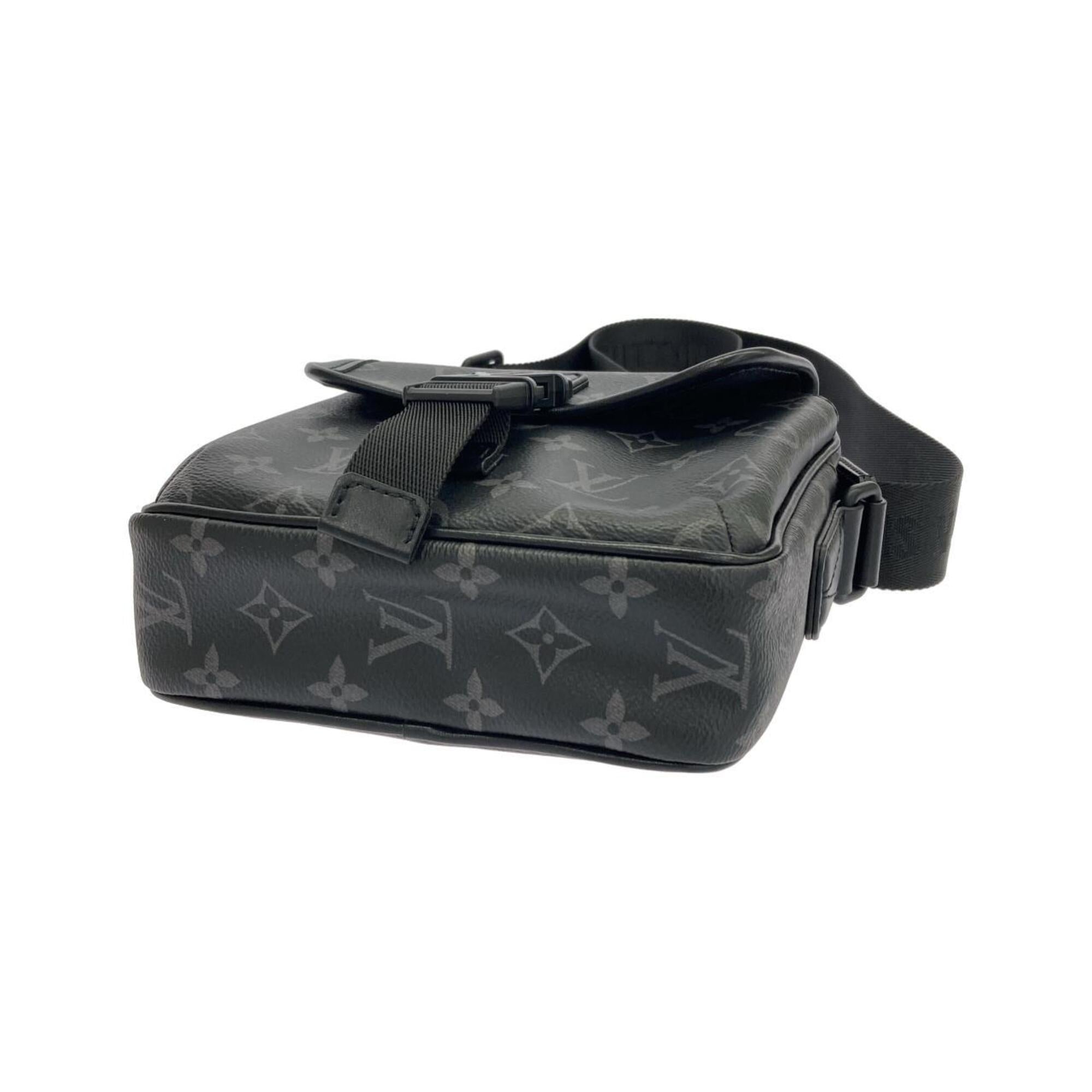 Louis Vuitton Black Coated Canvas Shoulder Bag (Pre-Owned)
