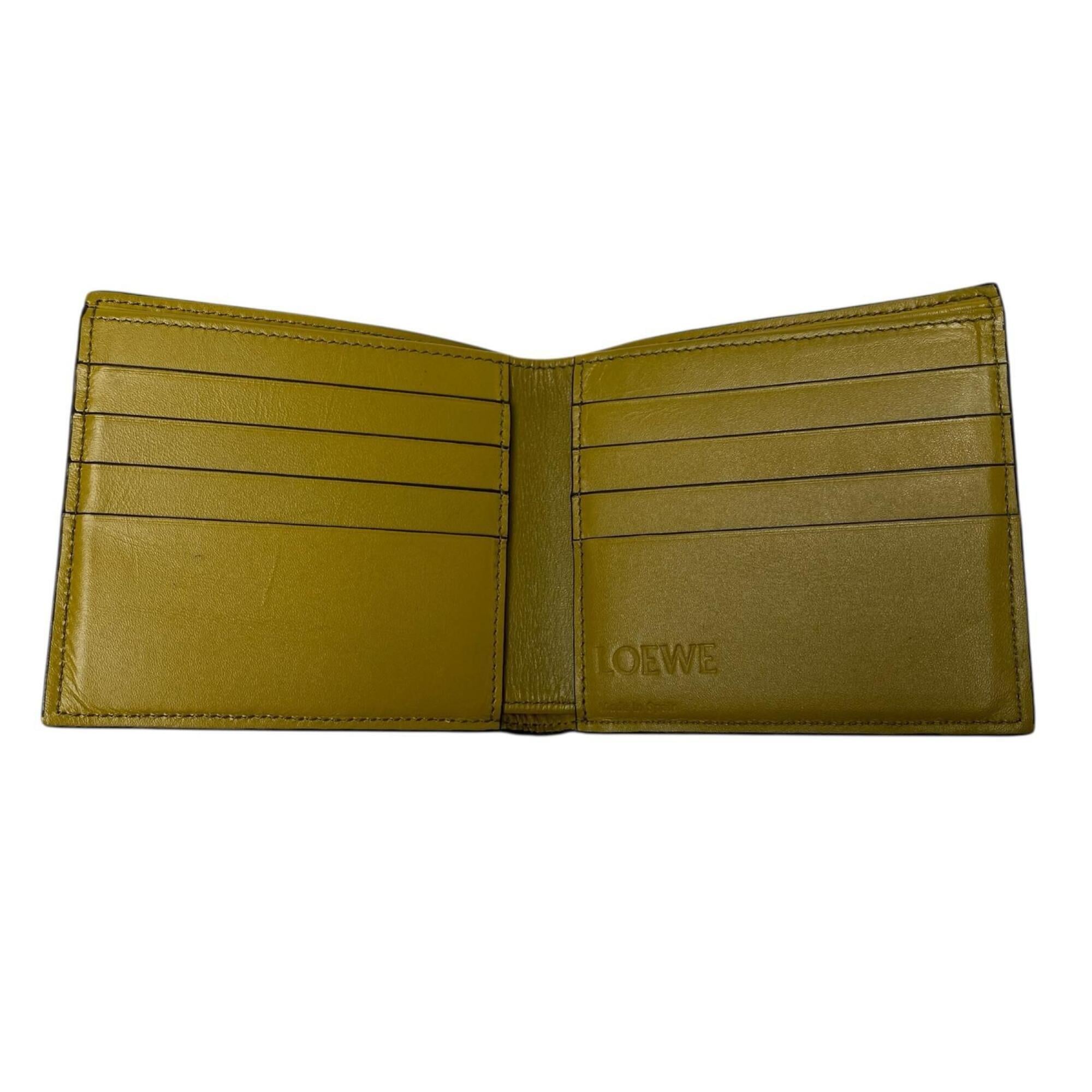 Loewe Yellow Leather Wallet (Bi-Fold) (Pre-Owned)