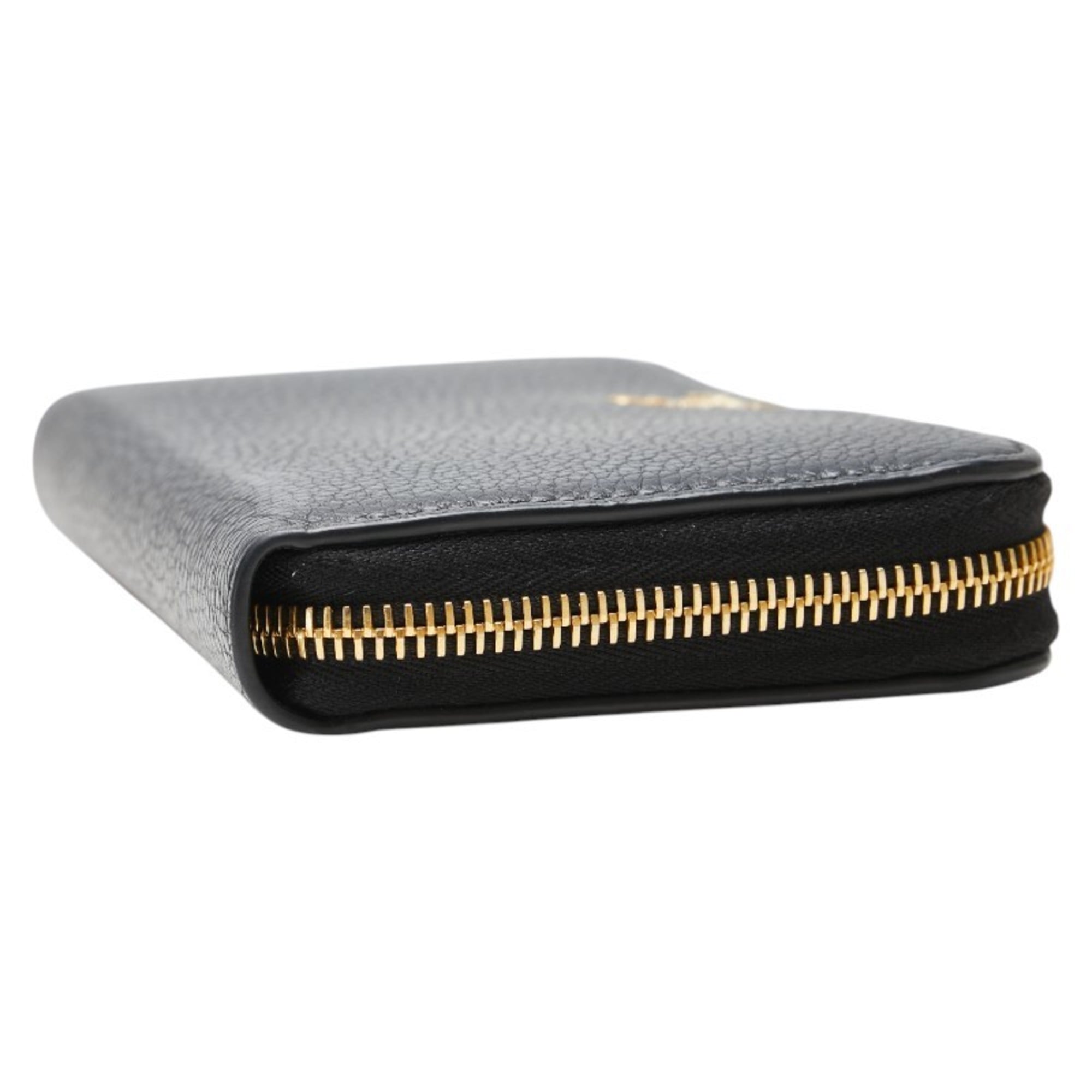 Prada Navy Leather Long Wallet (Bi-Fold) (Pre-Owned)