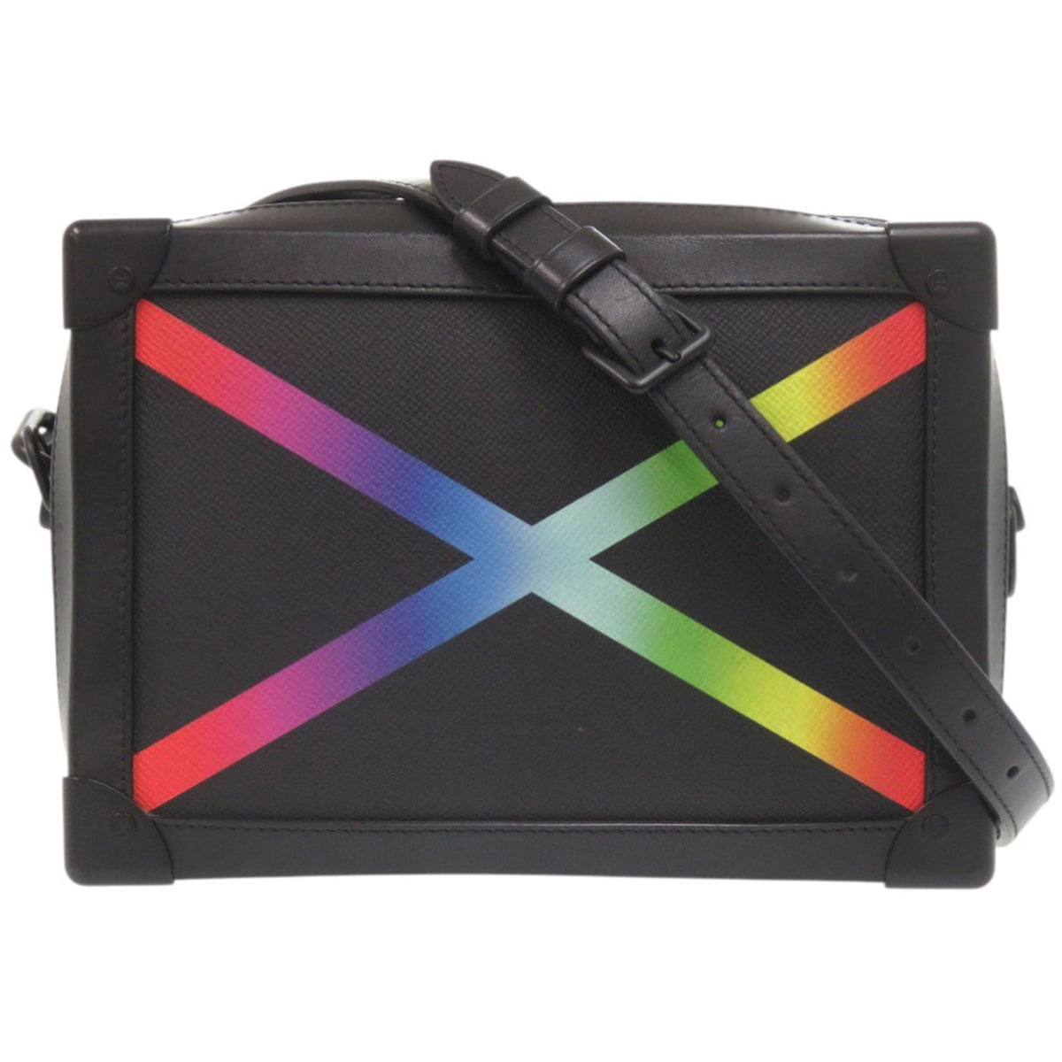 Louis Vuitton Black Leather Shoulder Bag (Pre-Owned)
