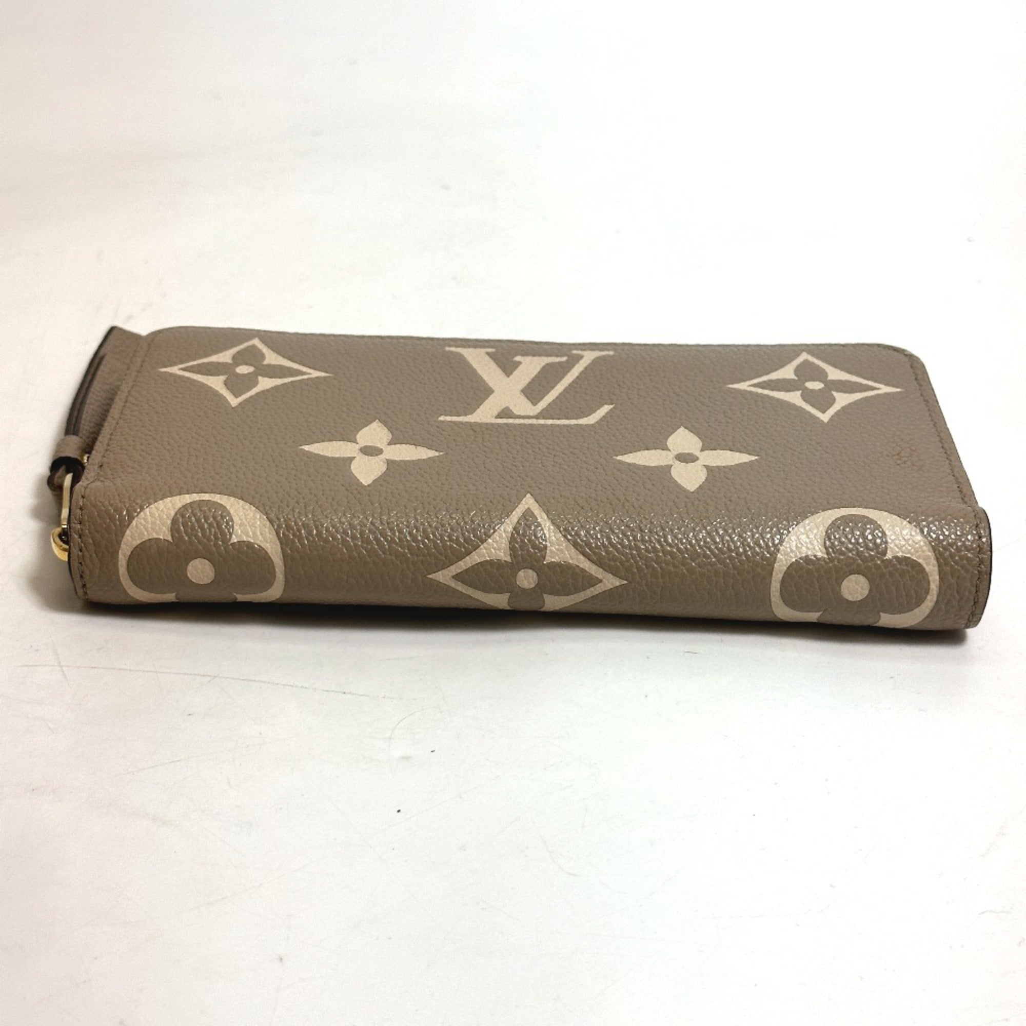 Louis Vuitton Monogram Empreinte Beige Tourterelle Monogram Empreinte Long Wallet (Bi-Fold) (Pre-Owned)