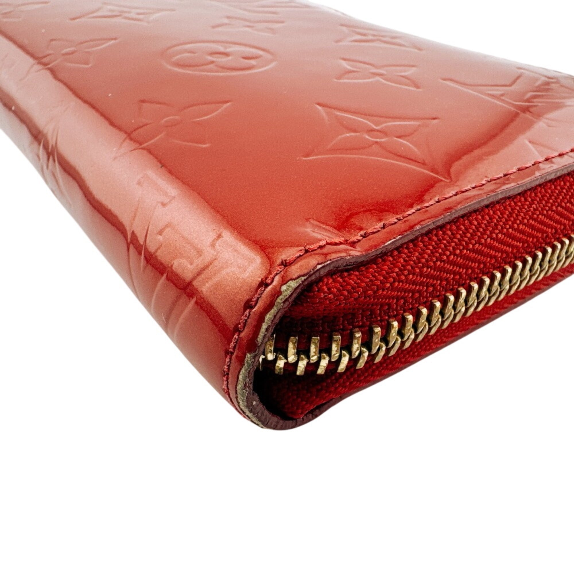 Louis Vuitton Vernis Red Color Vernis Long Wallet (Bi-Fold) (Pre-Owned)