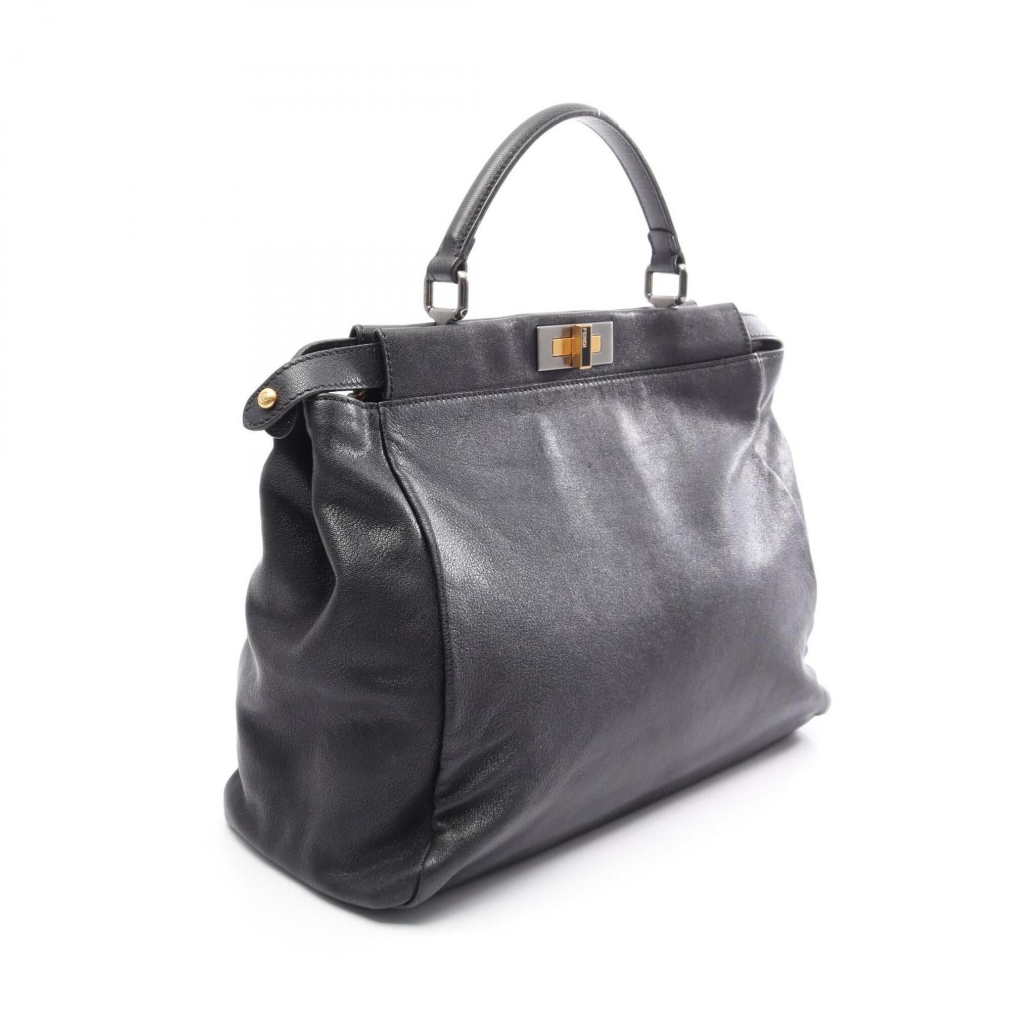 Fendi Black Leather Handbag (Pre-Owned)