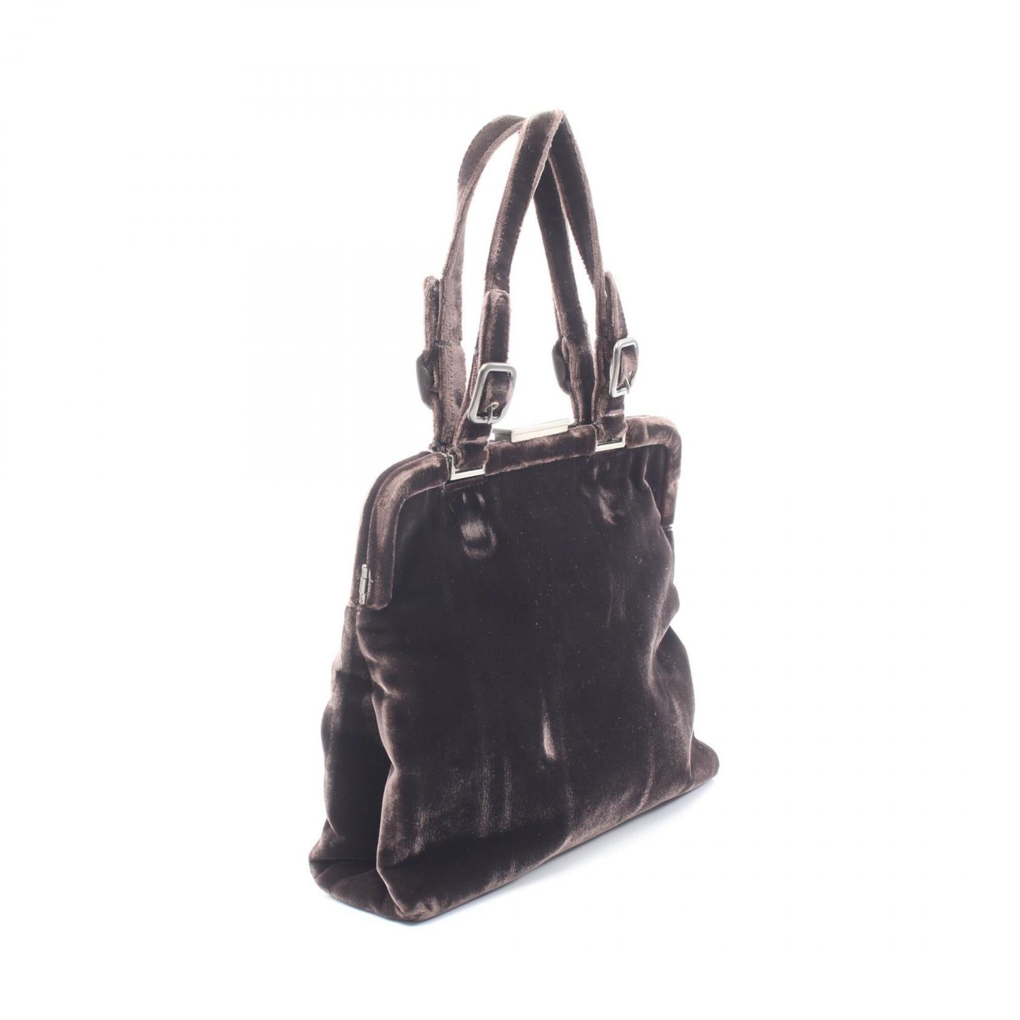 Prada Brown Fabric Handbag (Pre-Owned)