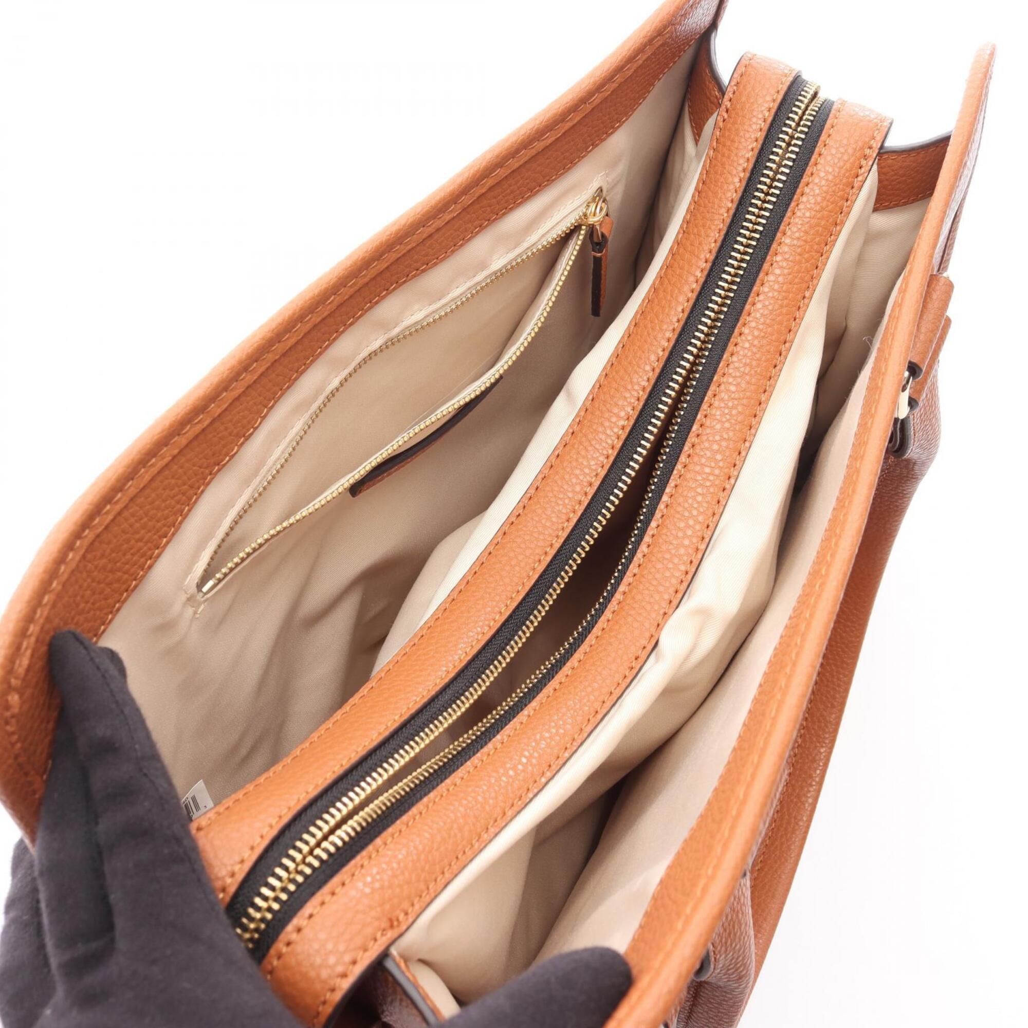 Marc Jacobs Brown Leather Handbag Tote Bag (Pre-Owned)