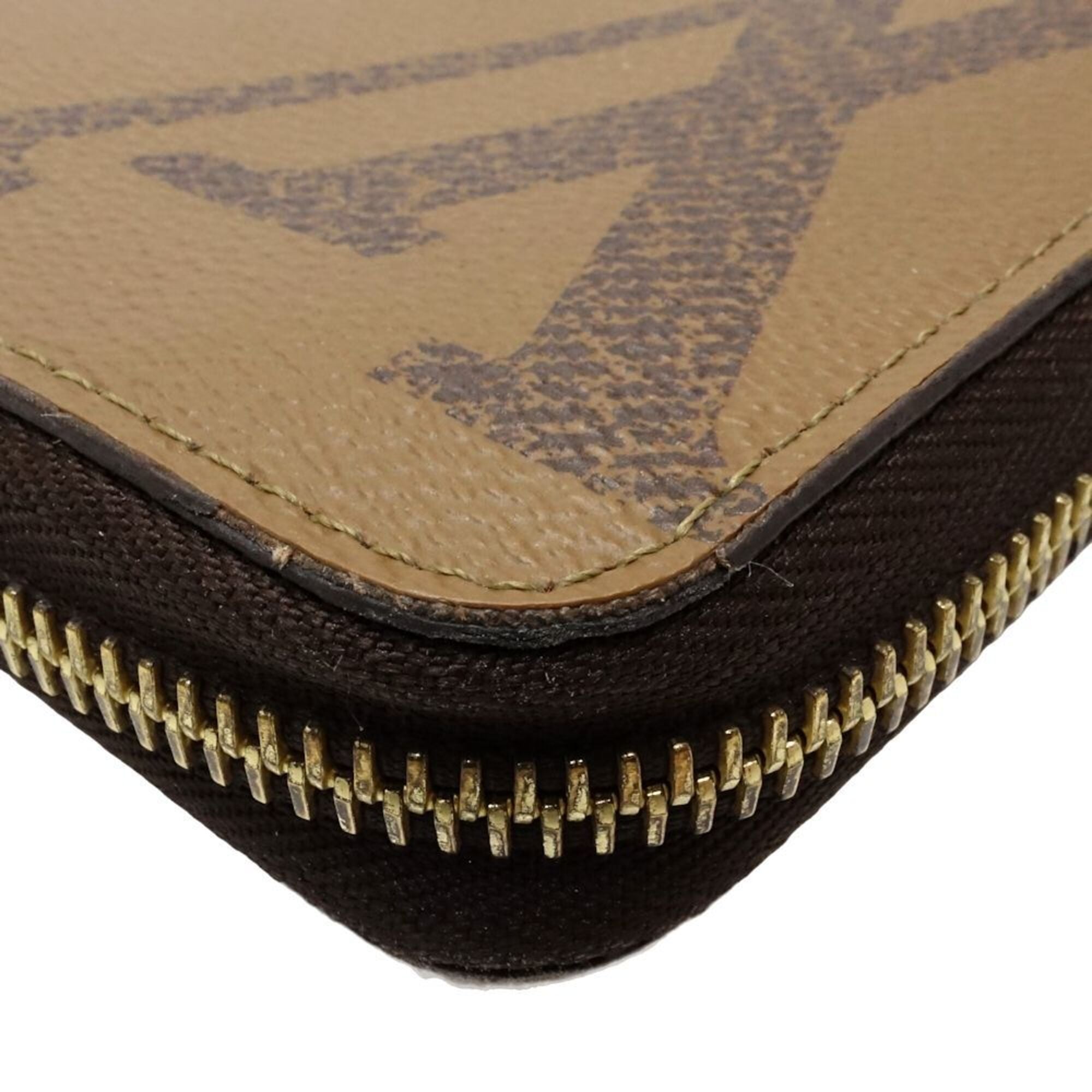 Louis Vuitton Brown Monogram Reverse Long Wallet (Bi-Fold) (Pre-Owned)