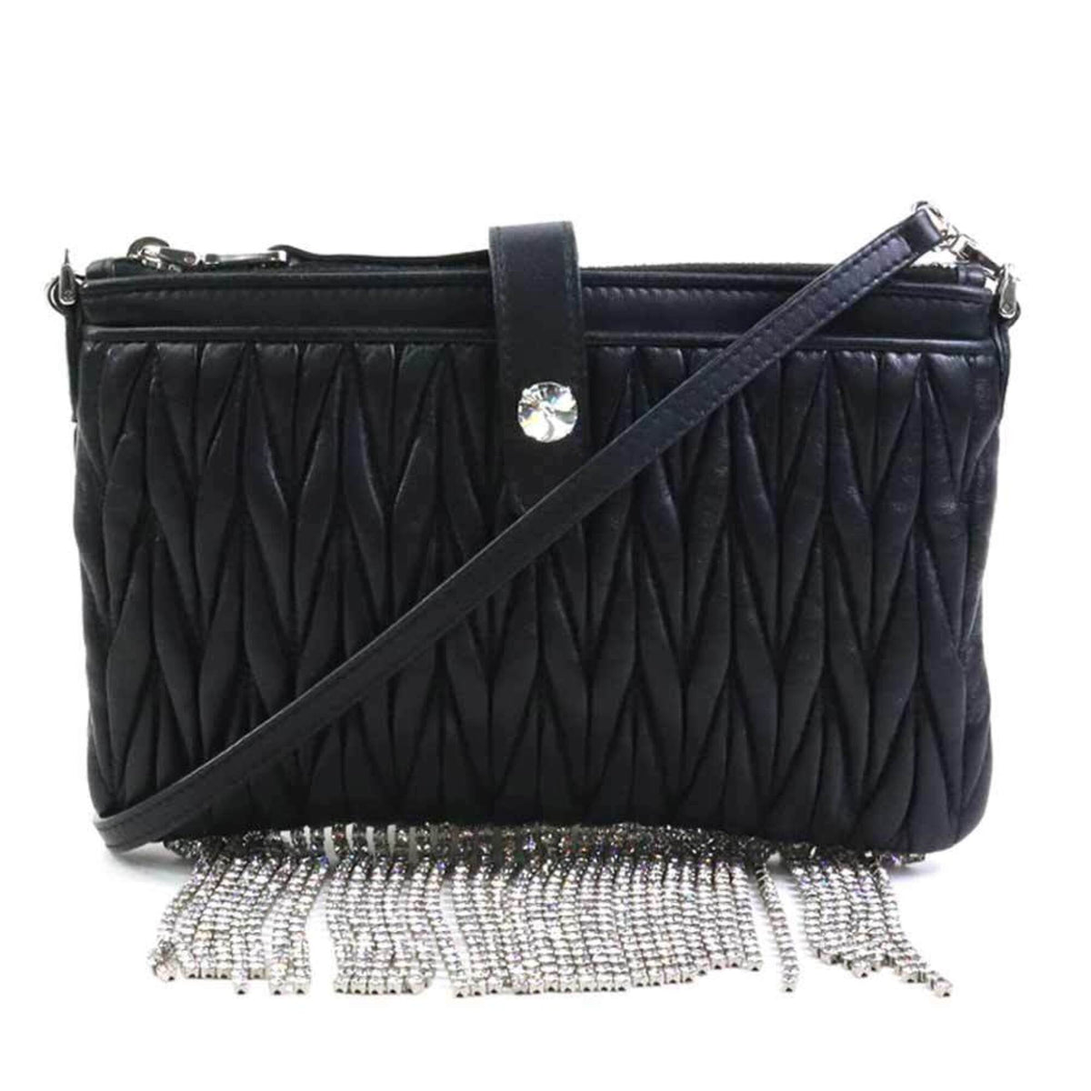 Miu Miu Black Leather Shoulder Bag (Pre-Owned)