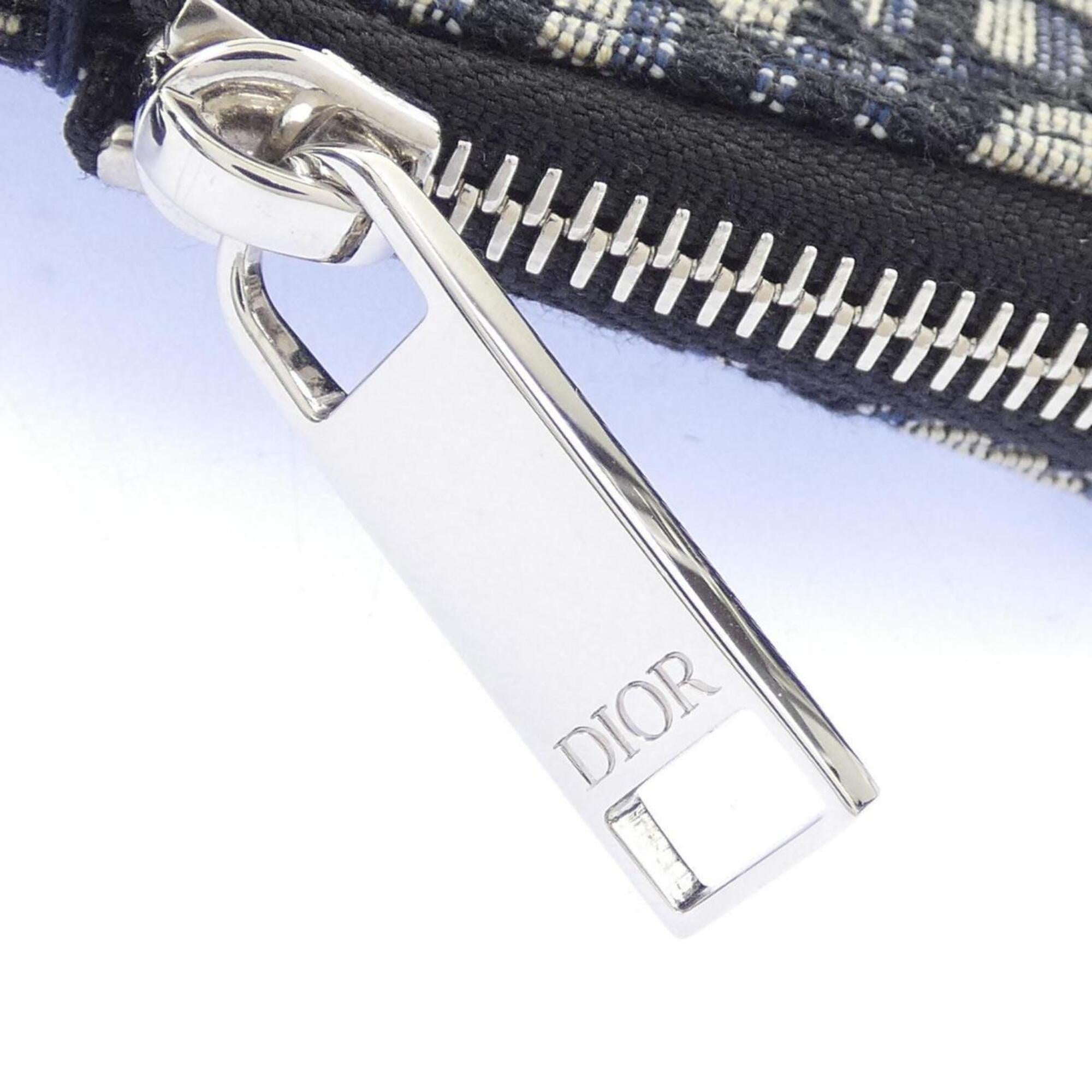 Christian Dior Beige Navy Pouch (Pre-Owned)