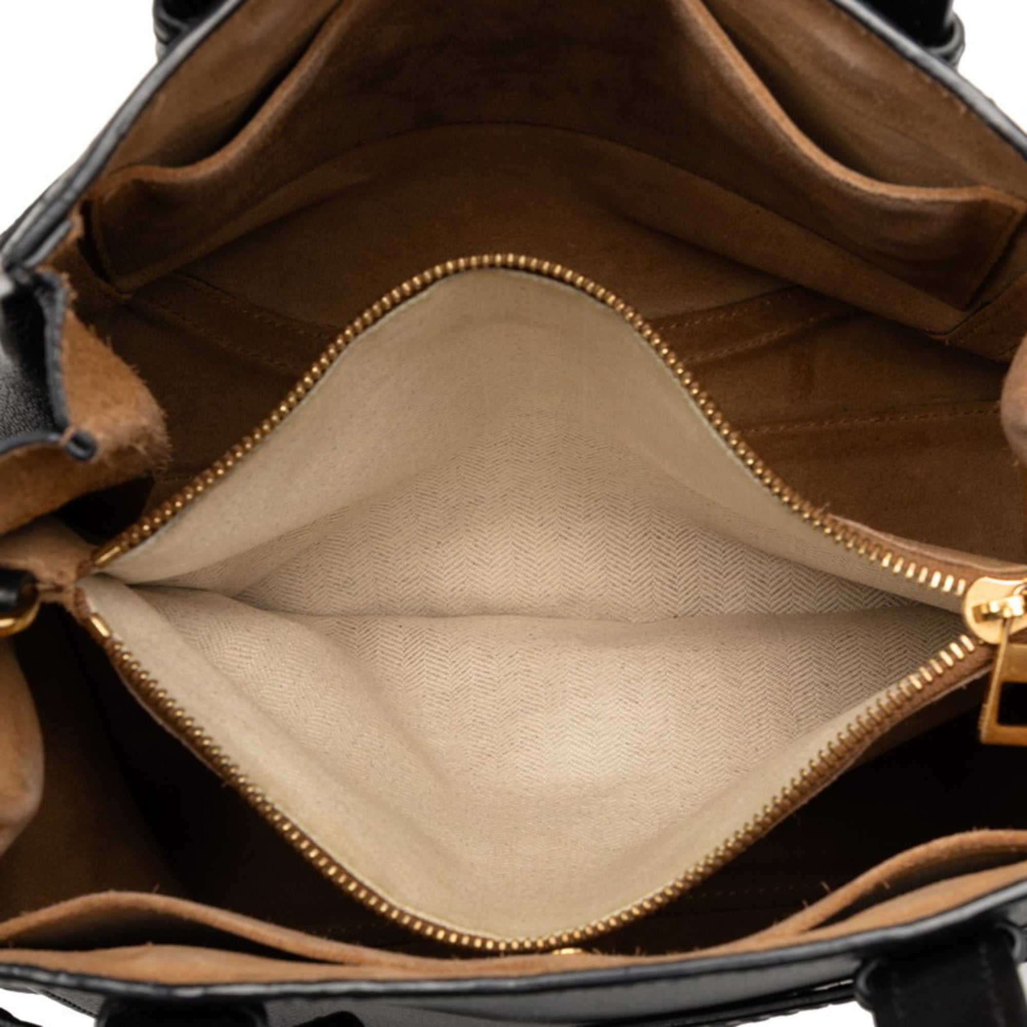Loewe Black Leather Handbag Shoulder Bag (Pre-Owned)