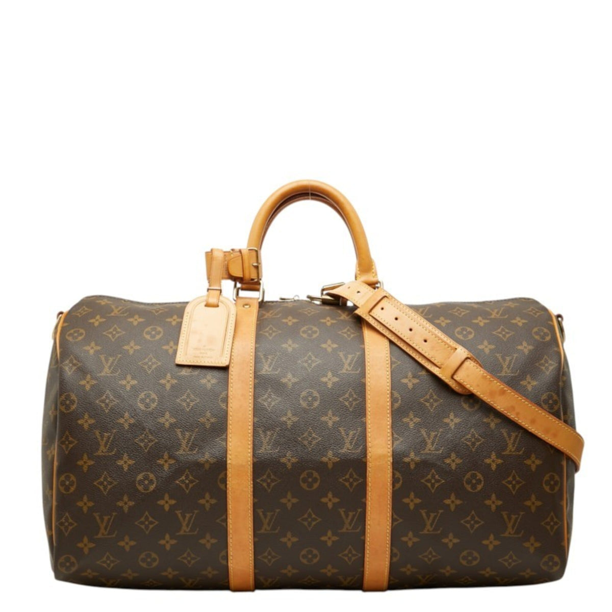 Louis Vuitton Monogram Brown Pvc Leather Boston Bag Shoulder Bag (Pre-Owned)