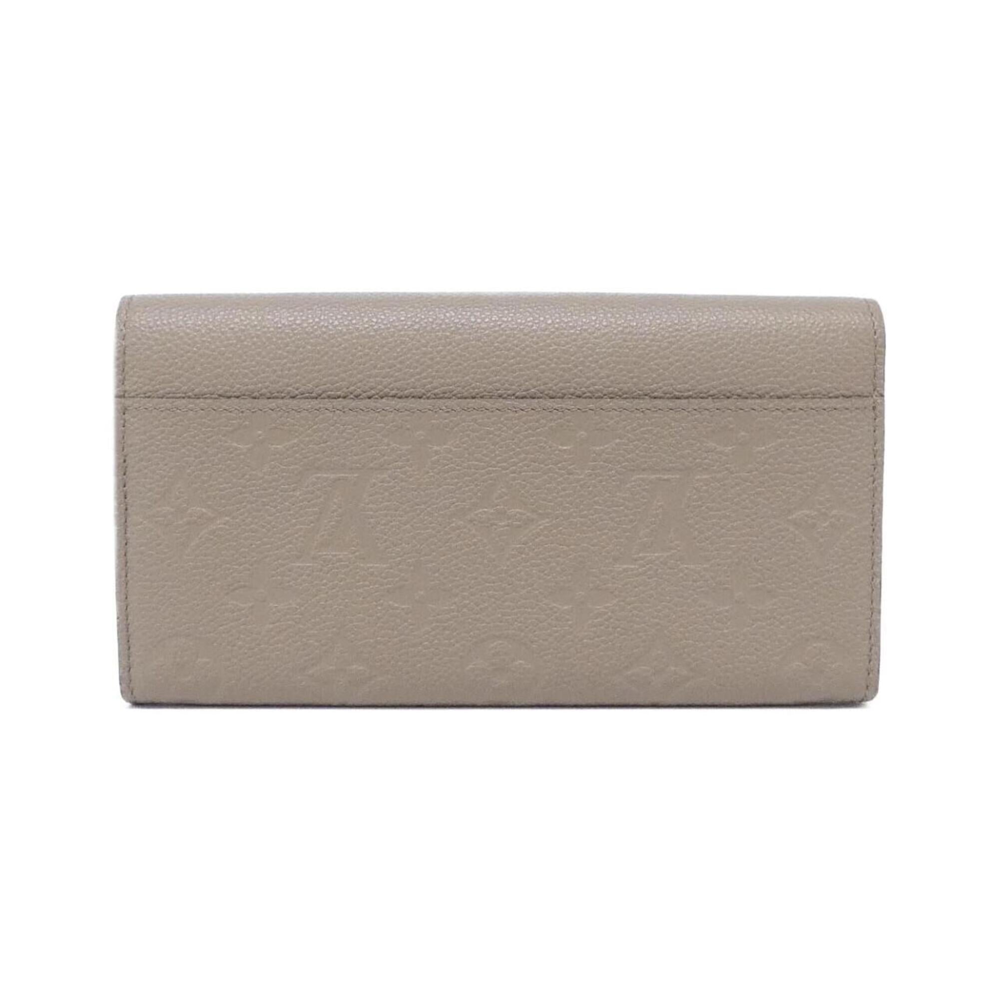 Louis Vuitton Monogram Empreinte Tourterelle Leather Long Wallet (Bi-Fold) (Pre-Owned)