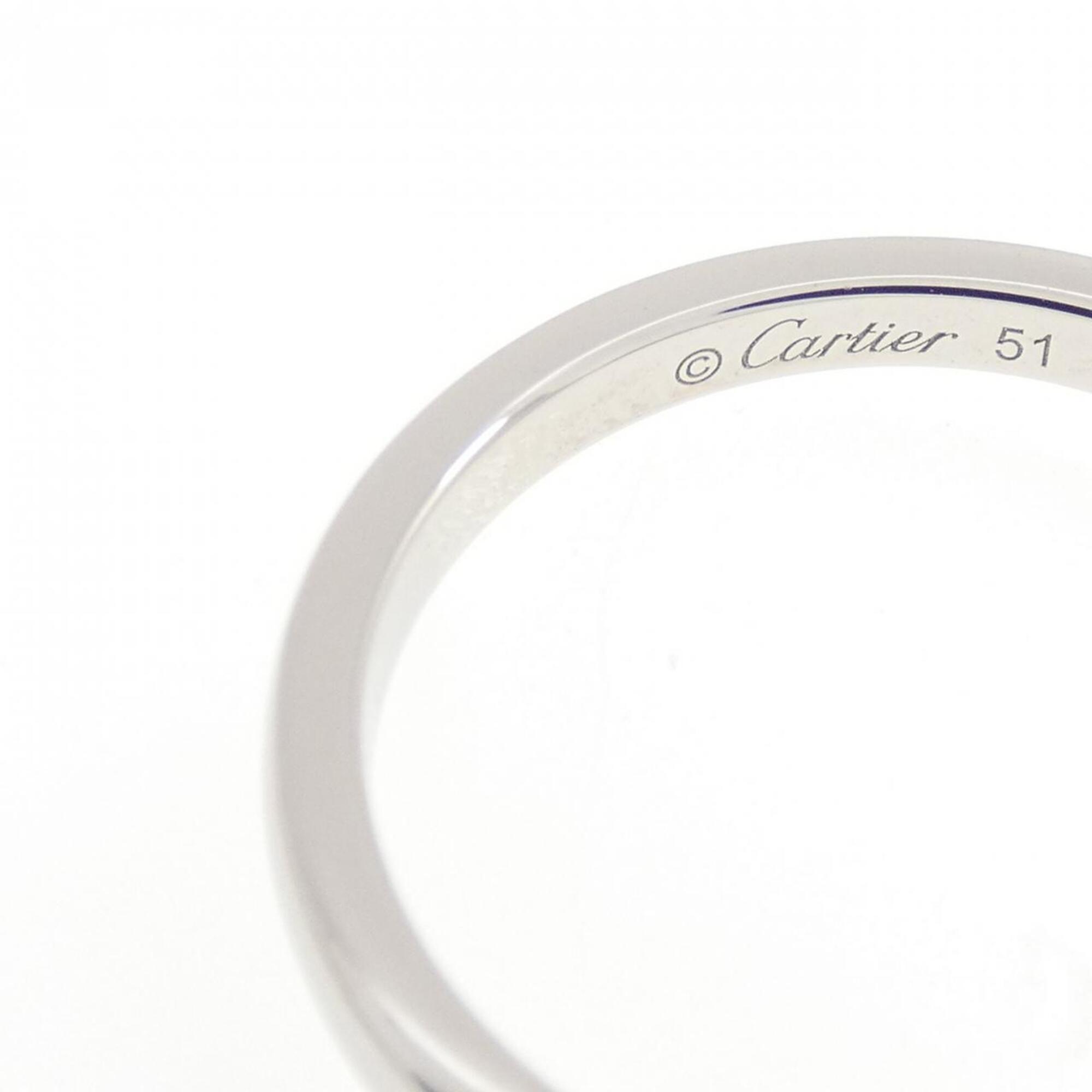 Cartier Platinum Platinum 950 Band Ring (Pre-Owned)