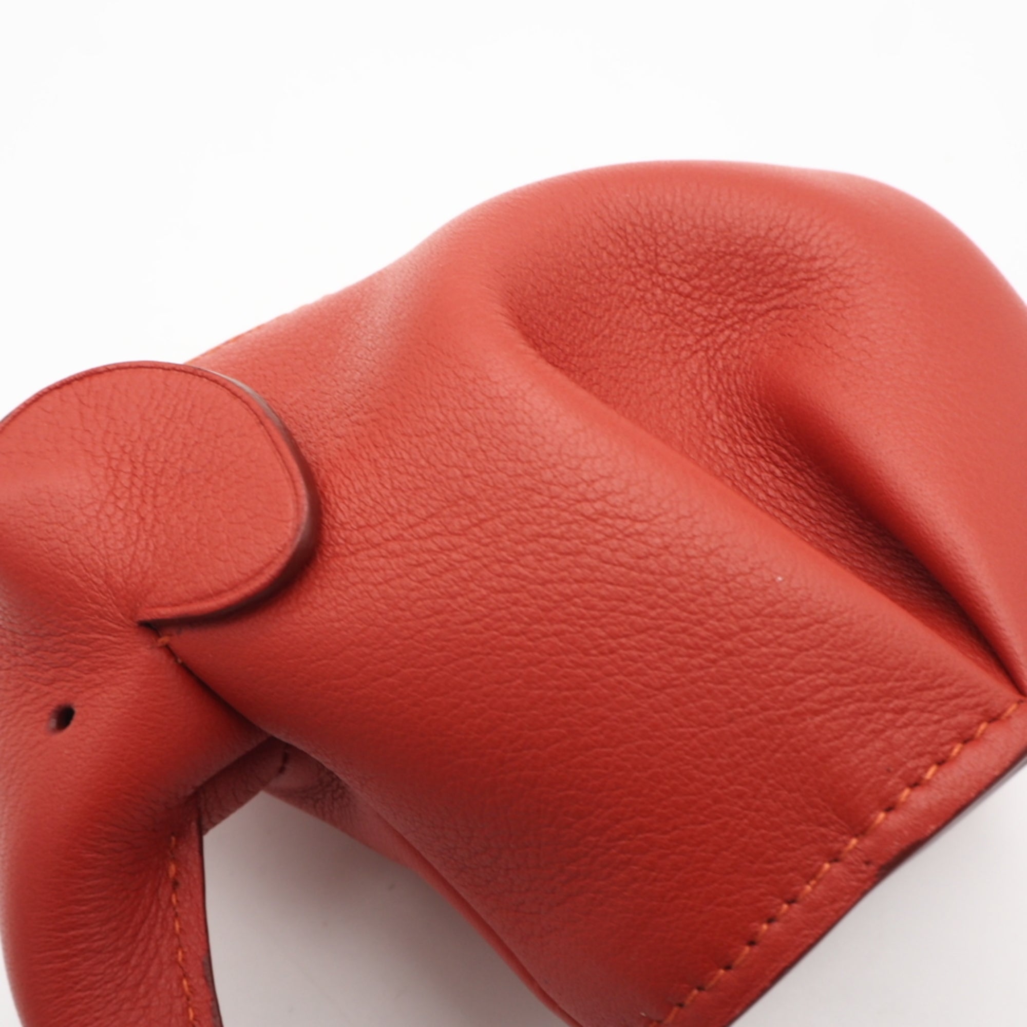 Loewe Red Color Leather Pouch (Pre-Owned)