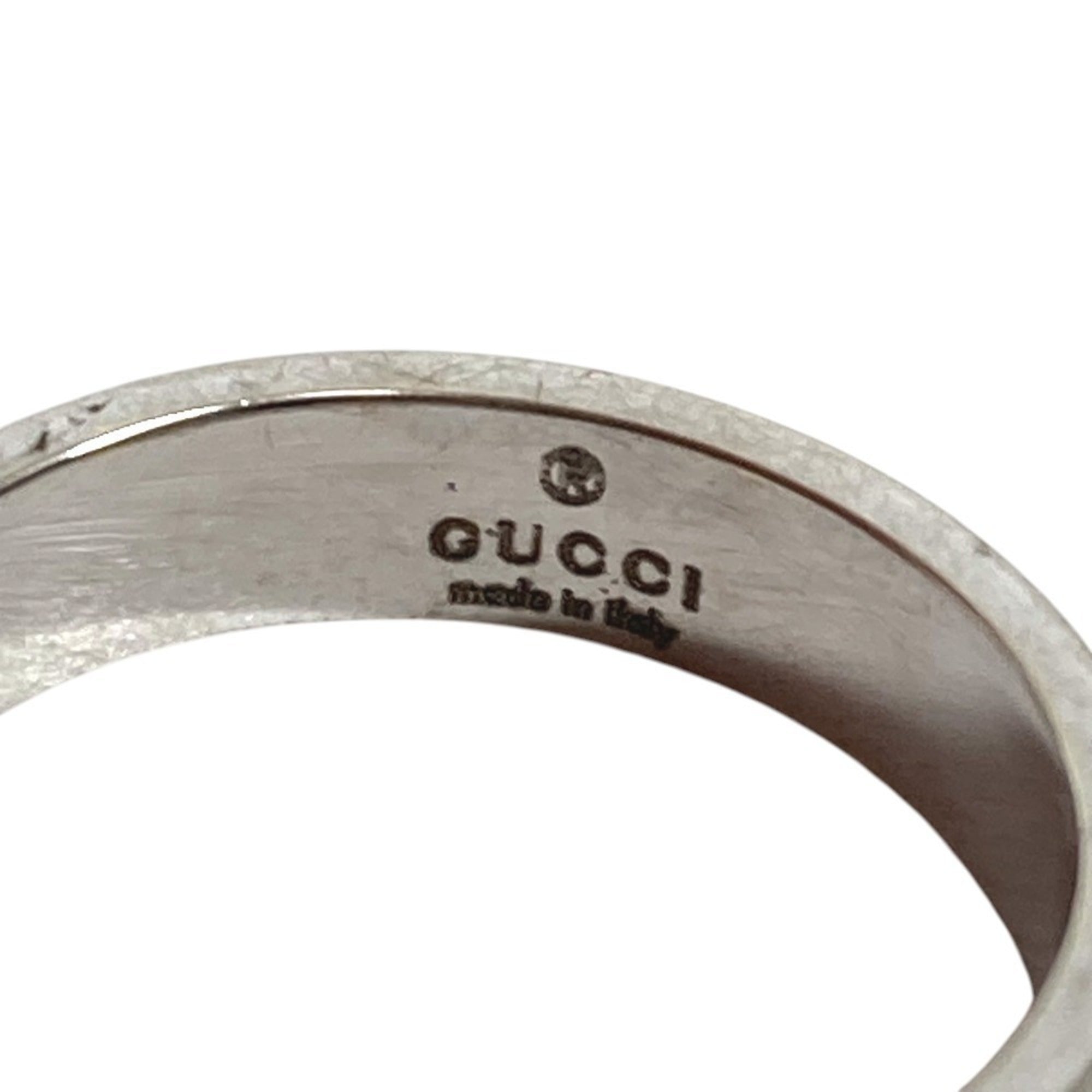 Gucci Silver White Gold (18K) Band Ring (Pre-Owned)
