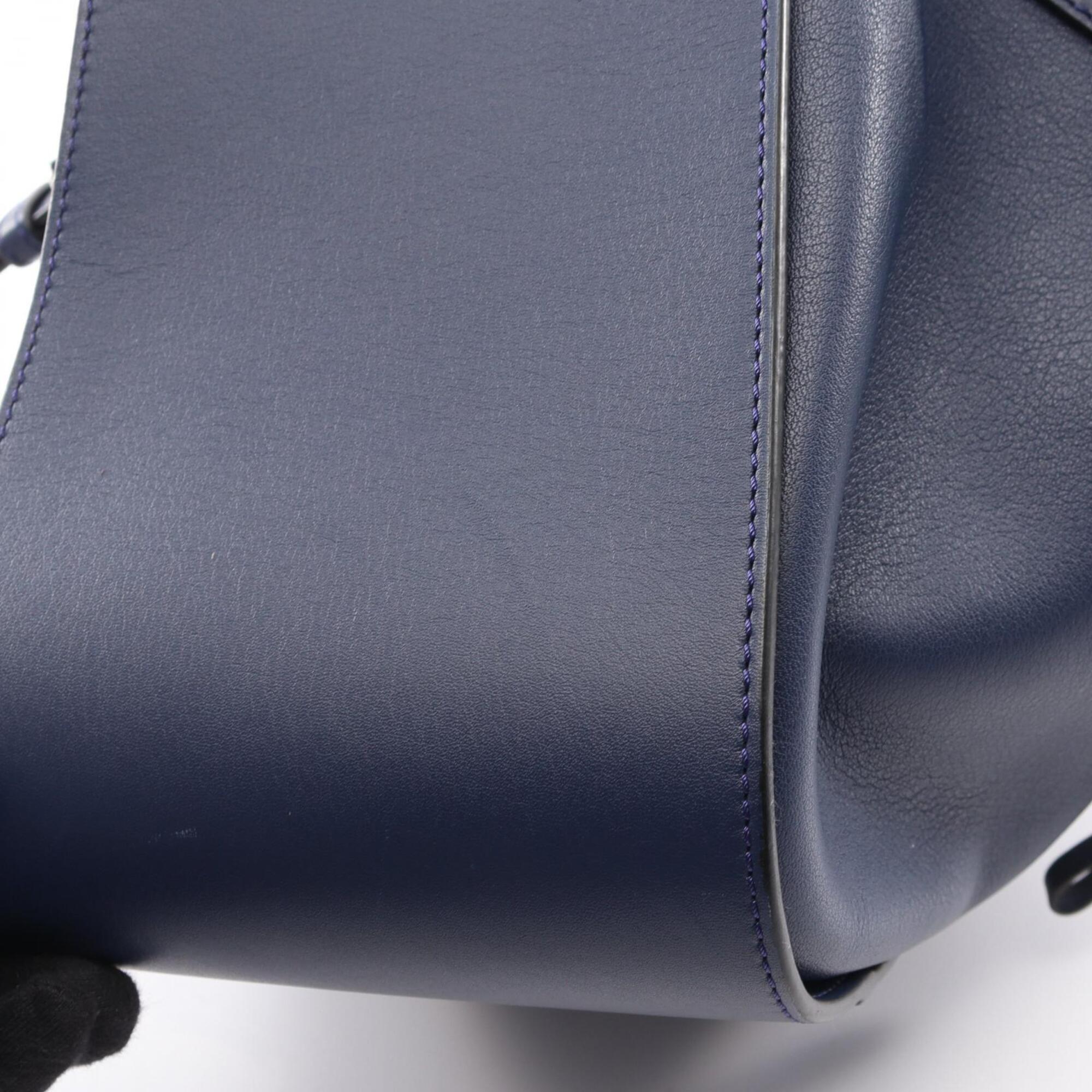 Loewe Blue Leather Handbag (Pre-Owned)