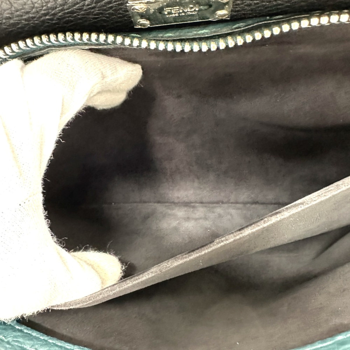 Fendi Blue Leather Briefcase (Pre-Owned)