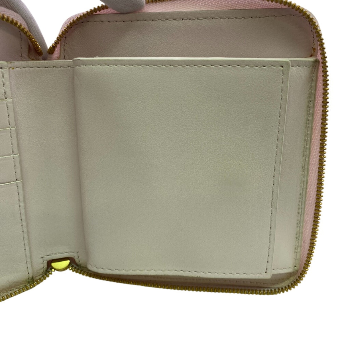 Bottega Veneta Pink Leather Long Bill Wallet (Bi-Fold) (Pre-Owned)