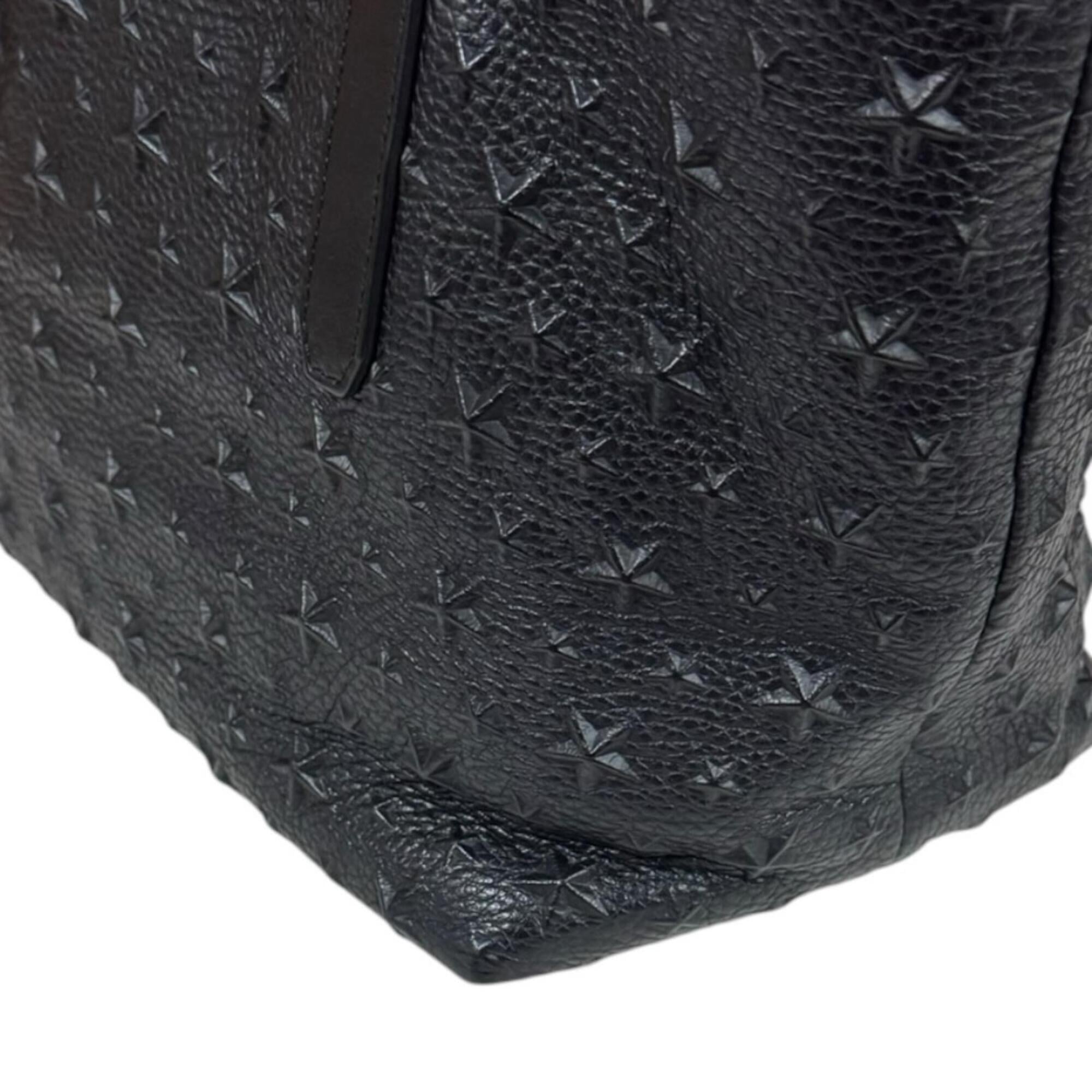 Jimmy Choo Black Leather Tote Bag (Pre-Owned)
