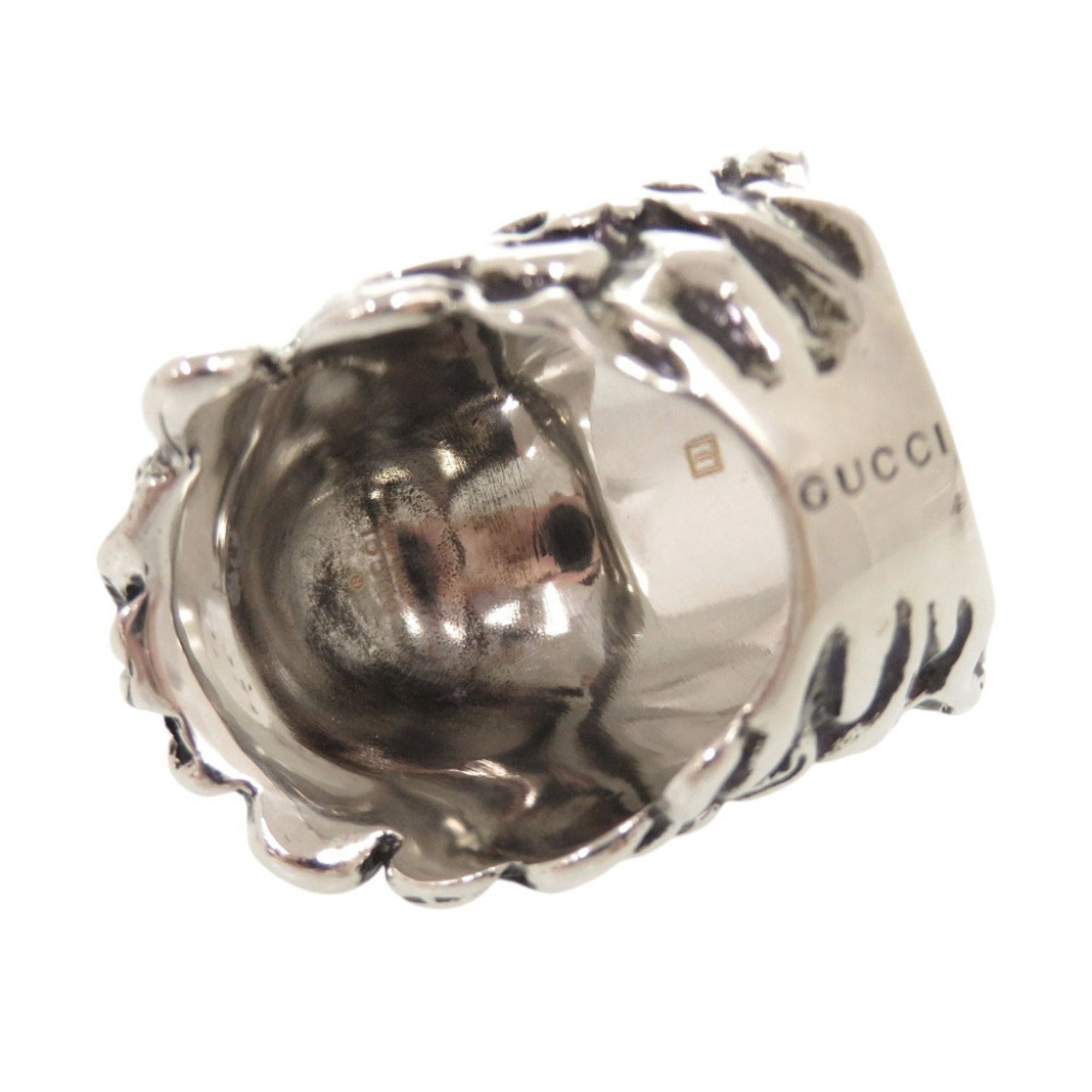 Gucci Silver Metal Band Ring (Pre-Owned)