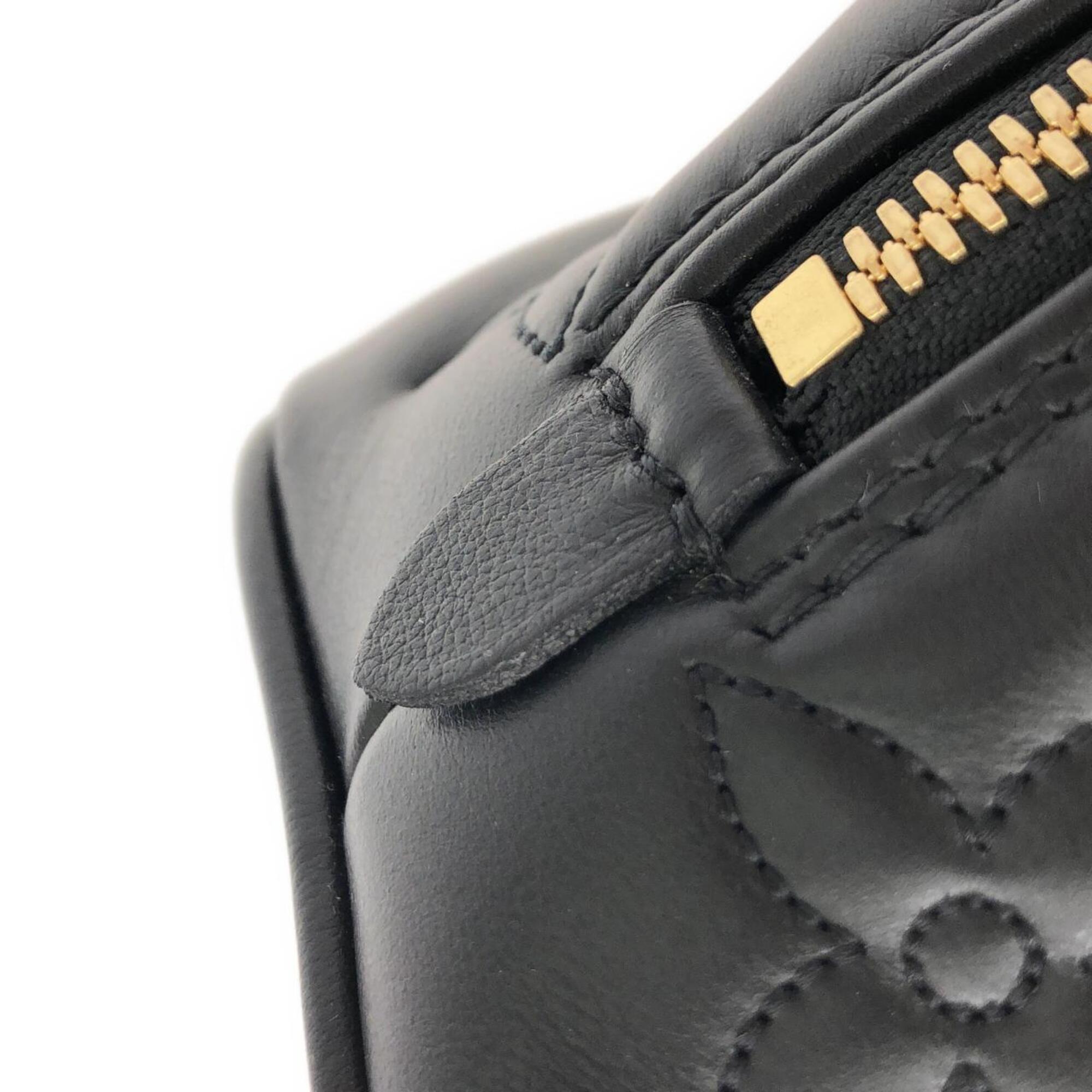 Louis Vuitton Black Leather Handbag (Pre-Owned)