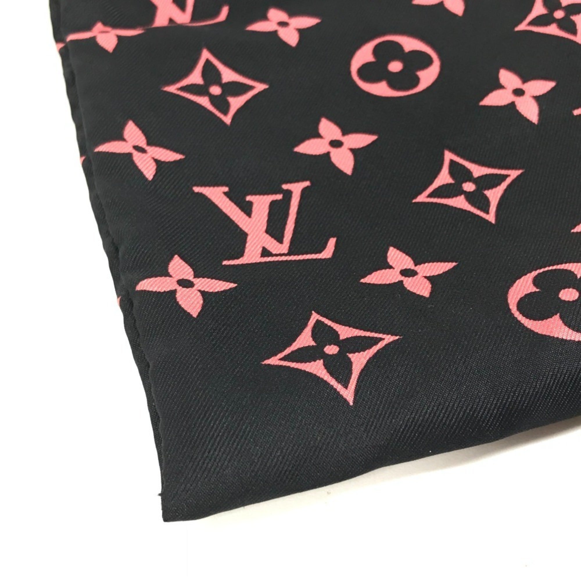 Louis Vuitton Black Pink Silk Handbag Pouch (Pre-Owned)