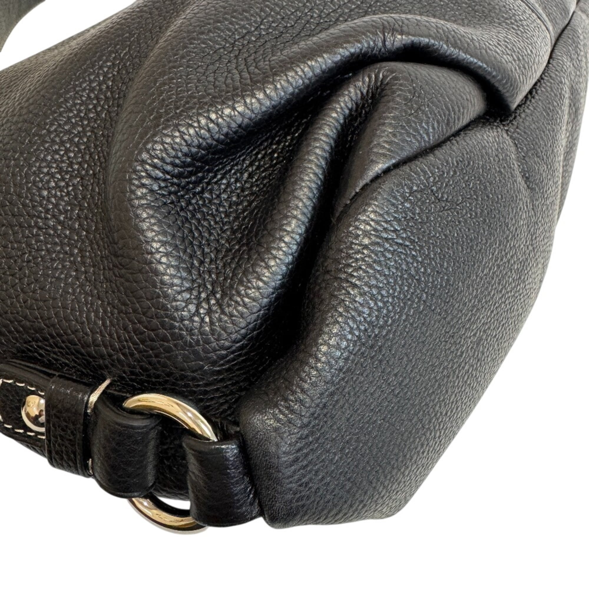 Coach Black Leather Shoulder Bag (Pre-Owned)
