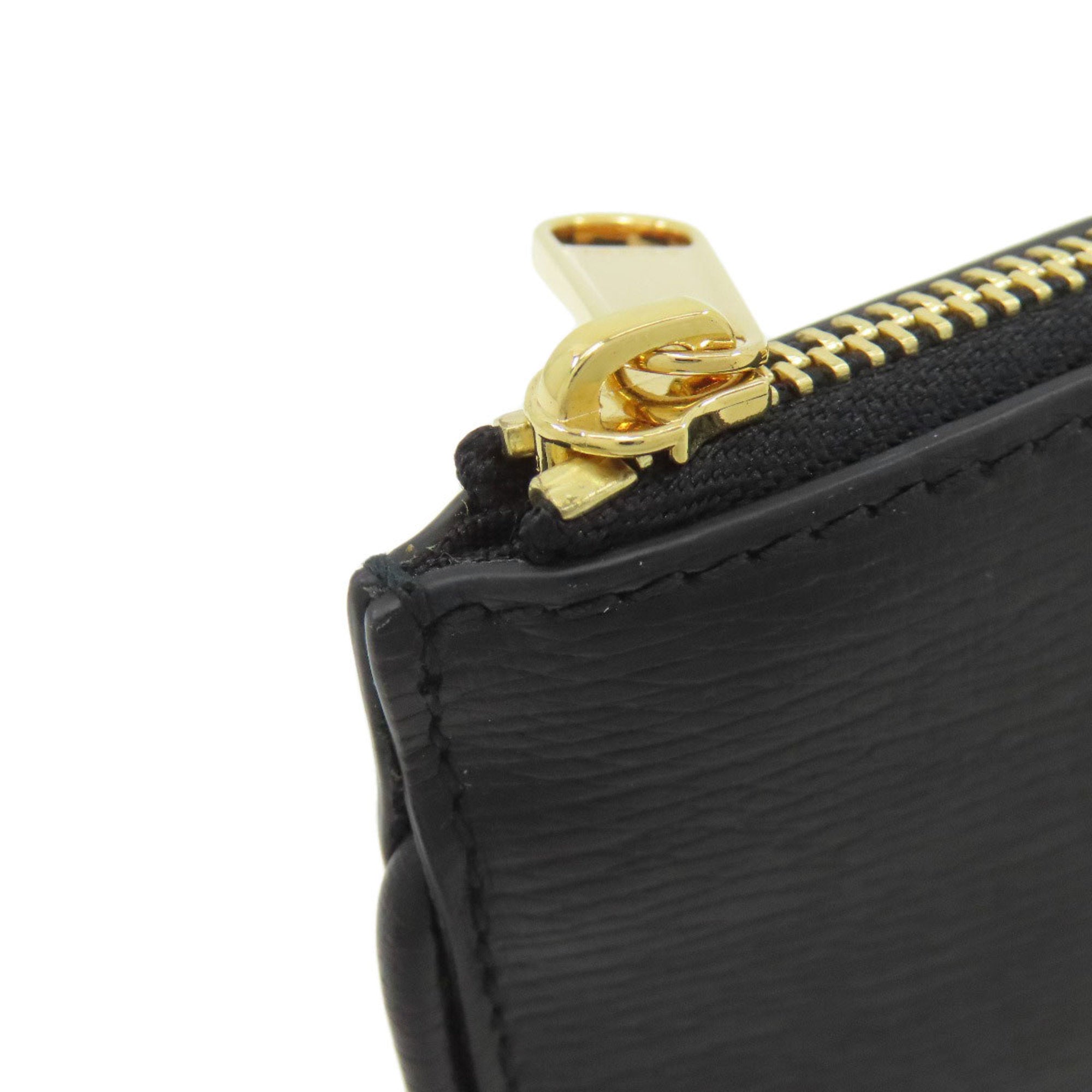 Gucci Black Leather Coin Purse/Coin Case (Pre-Owned)