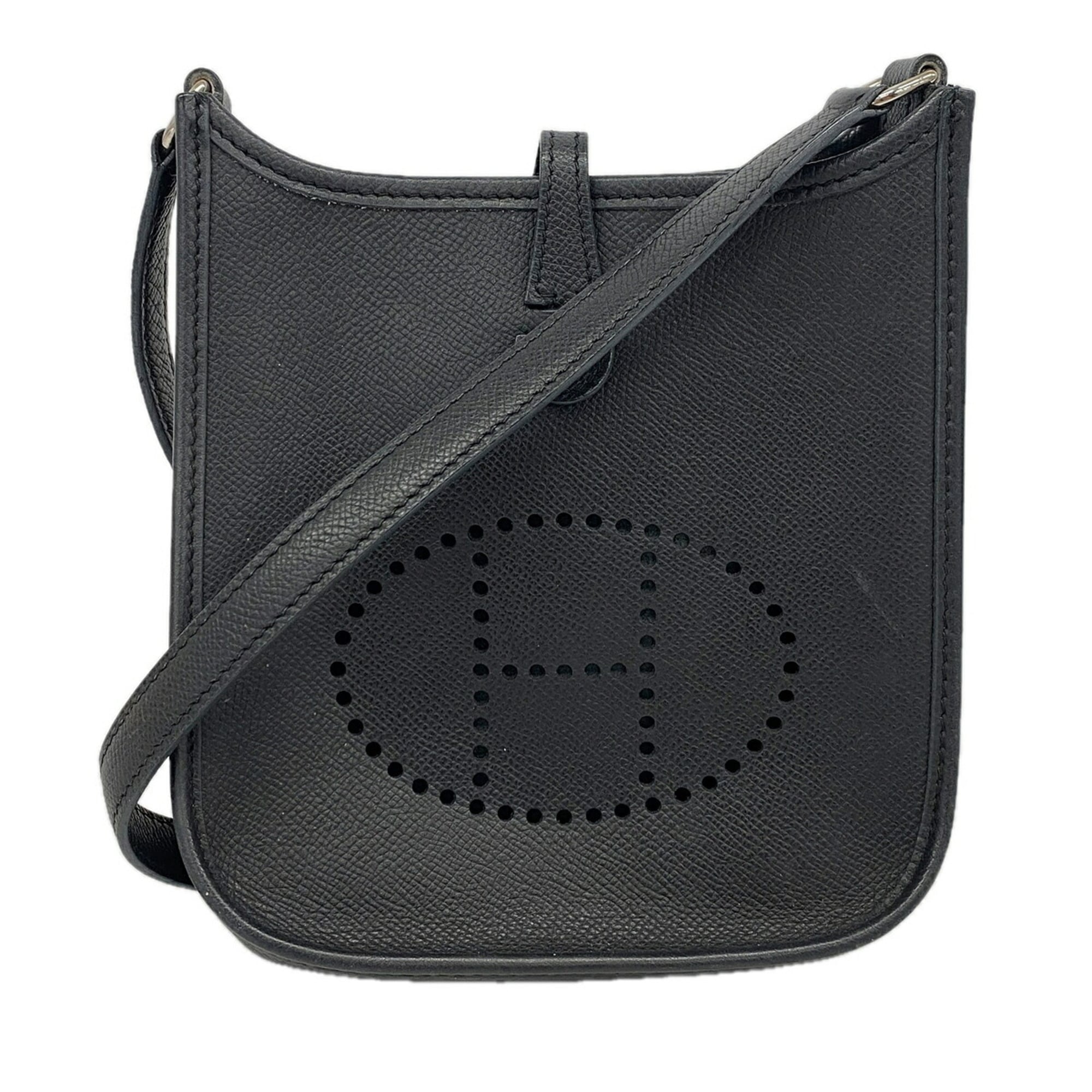 Hermes Black Epsom Leather Leather Shoulder Bag (Pre-Owned)