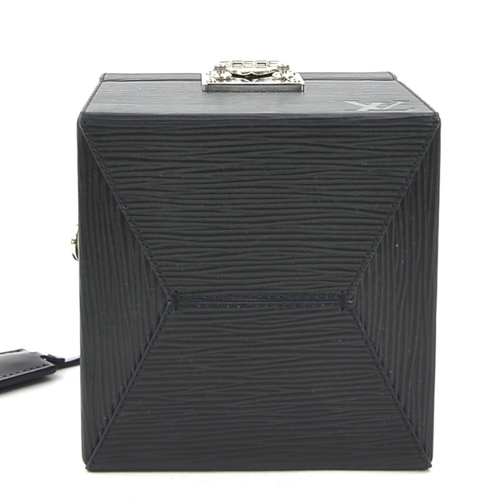 Louis Vuitton Noir Epi Leather Shoulder Bag Vanity Bag (Pre-Owned)