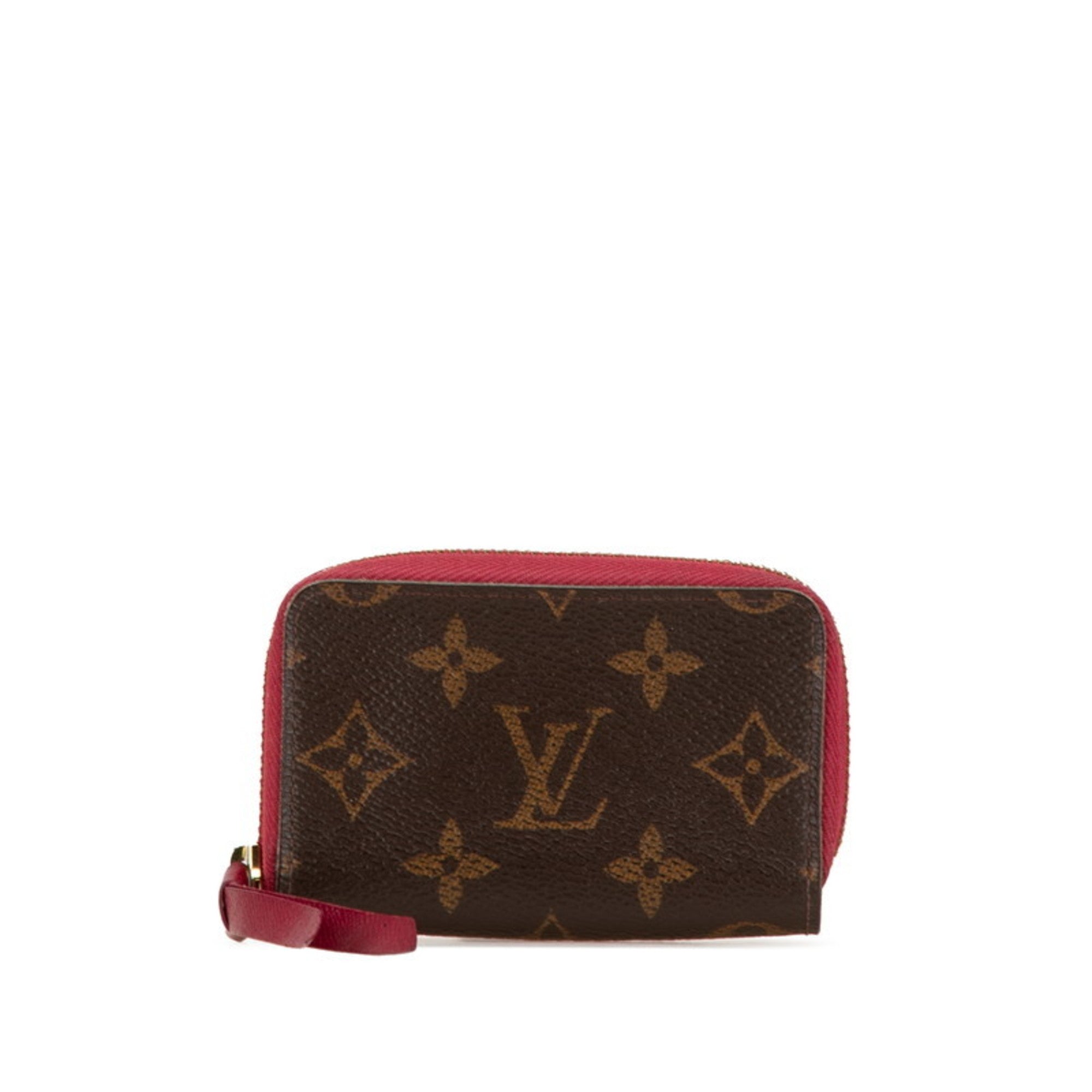 Louis Vuitton Fuchsia Monogram Red Color Pvc Leather Coin Purse/Coin Case (Pre-Owned)