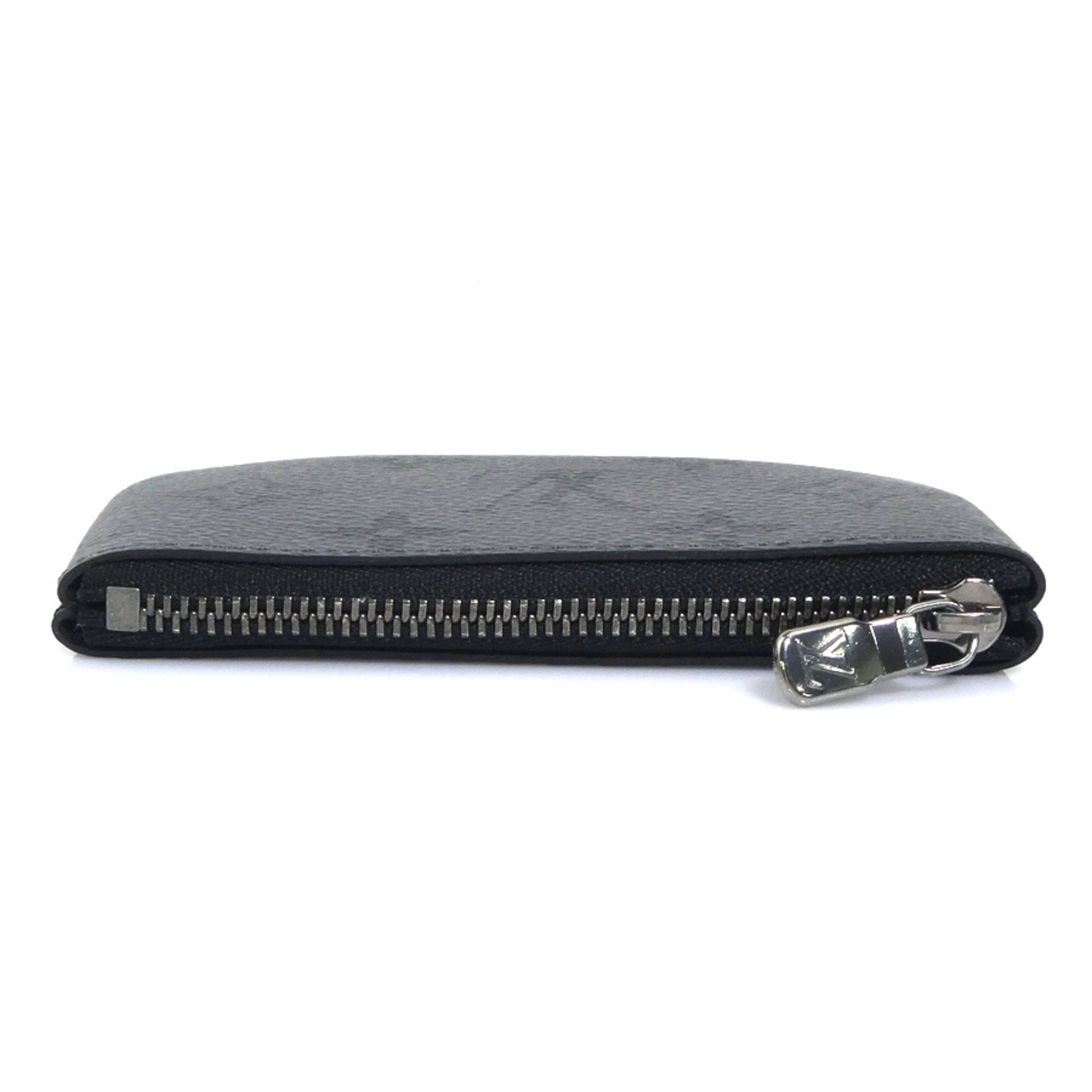 Louis Vuitton Black Gray Monogram Eclipse Monogram Eclipse Coin Purse/Coin Case (Pre-Owned)