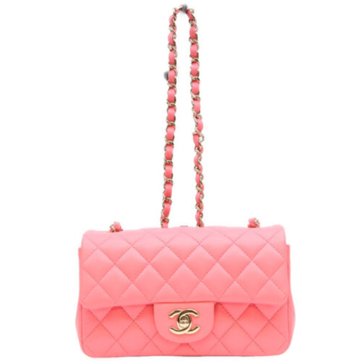 Chanel Pink Leather Shoulder Bag (Pre-Owned)