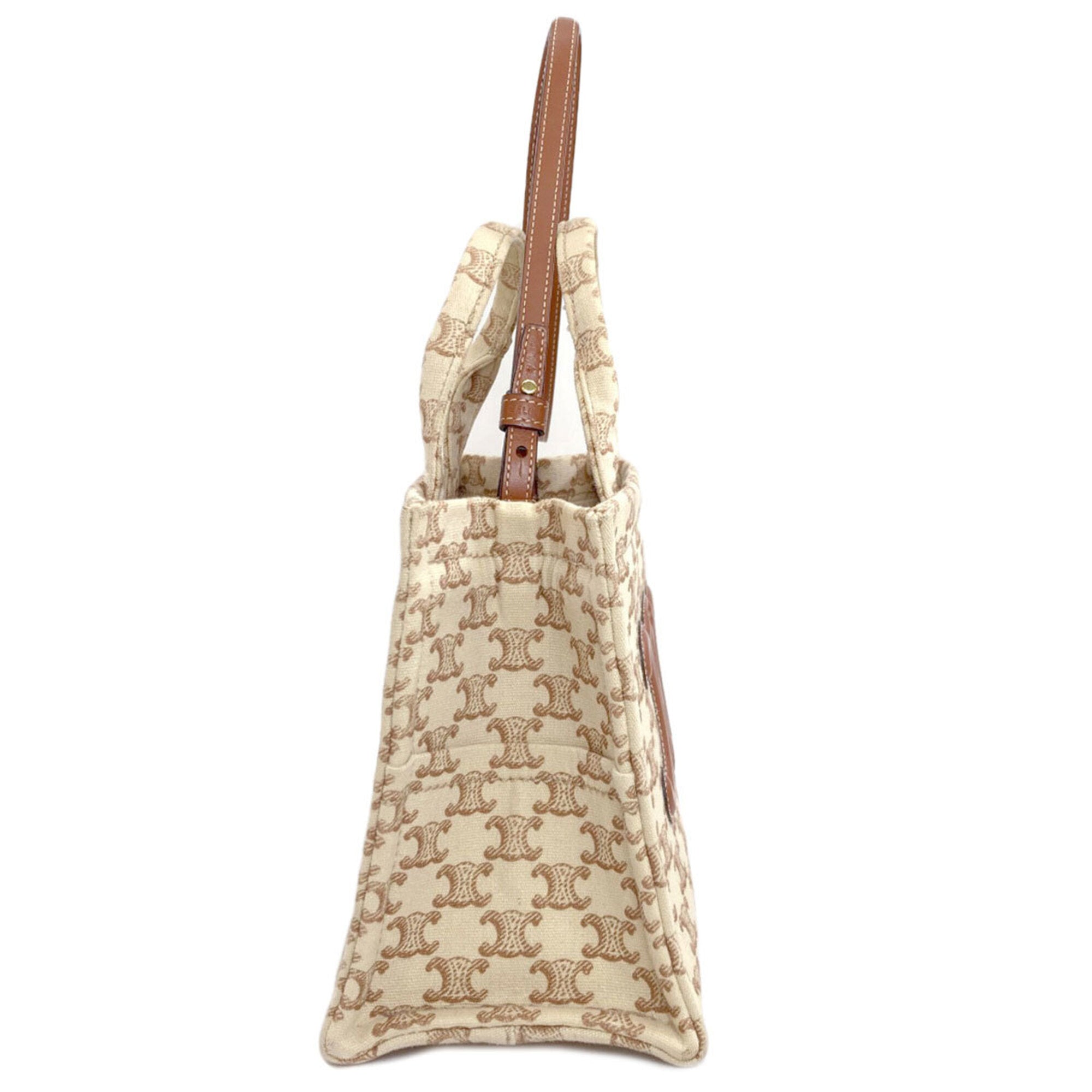 Celine Beige Canvas Handbag (Pre-Owned)