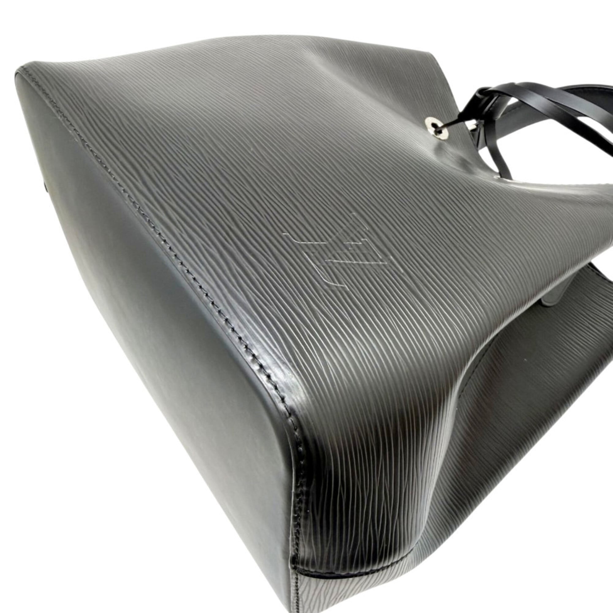 Louis Vuitton Noir Epi Leather Handbag Shoulder Bag (Pre-Owned)