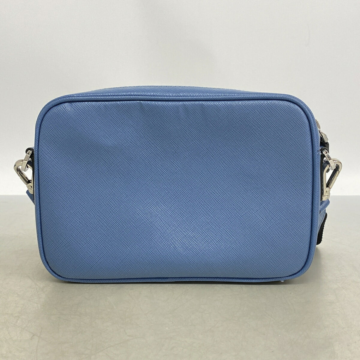 Prada Blue Leather Shoulder Bag (Pre-Owned)