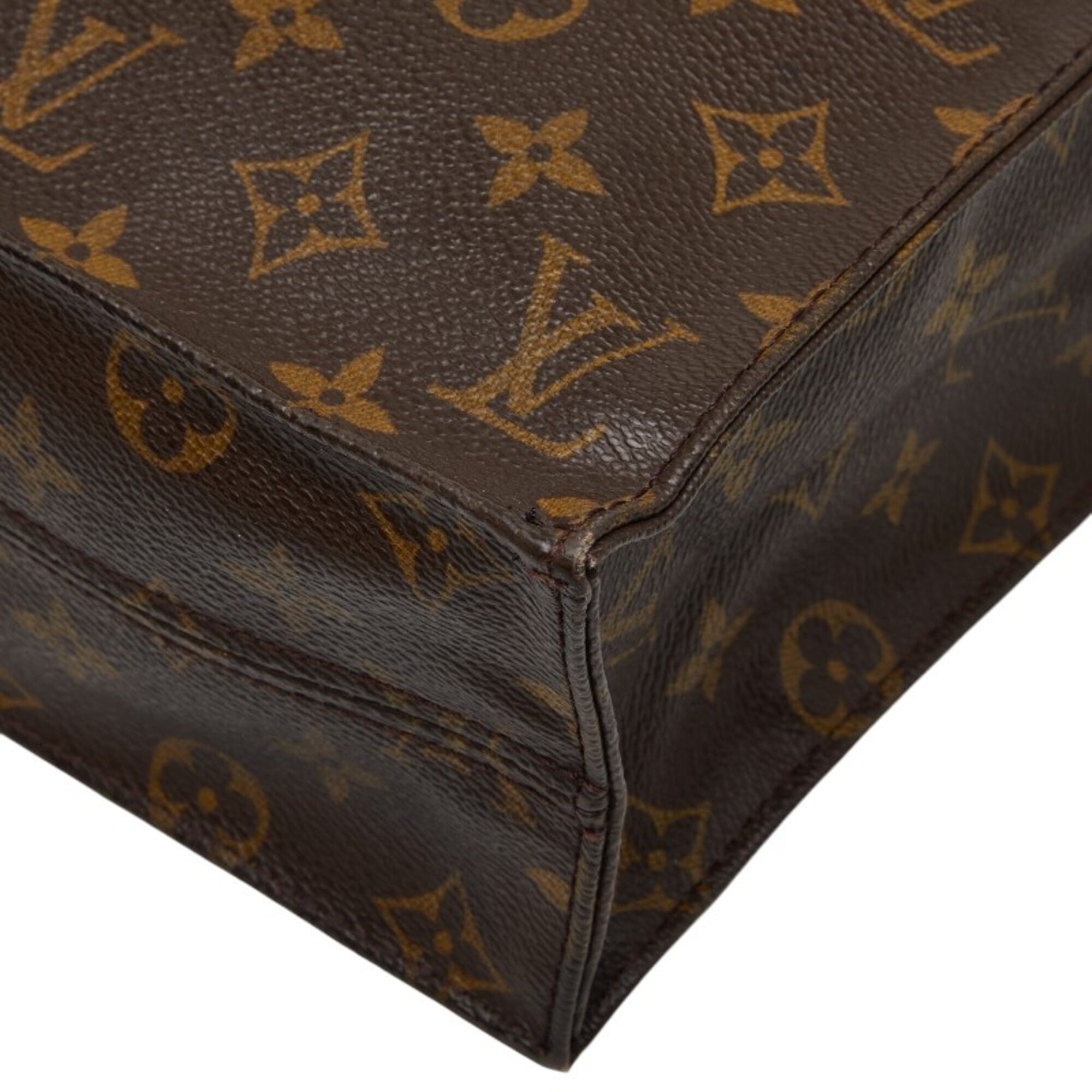 Louis Vuitton Brown Pvc Leather Handbag Tote Bag (Pre-Owned)