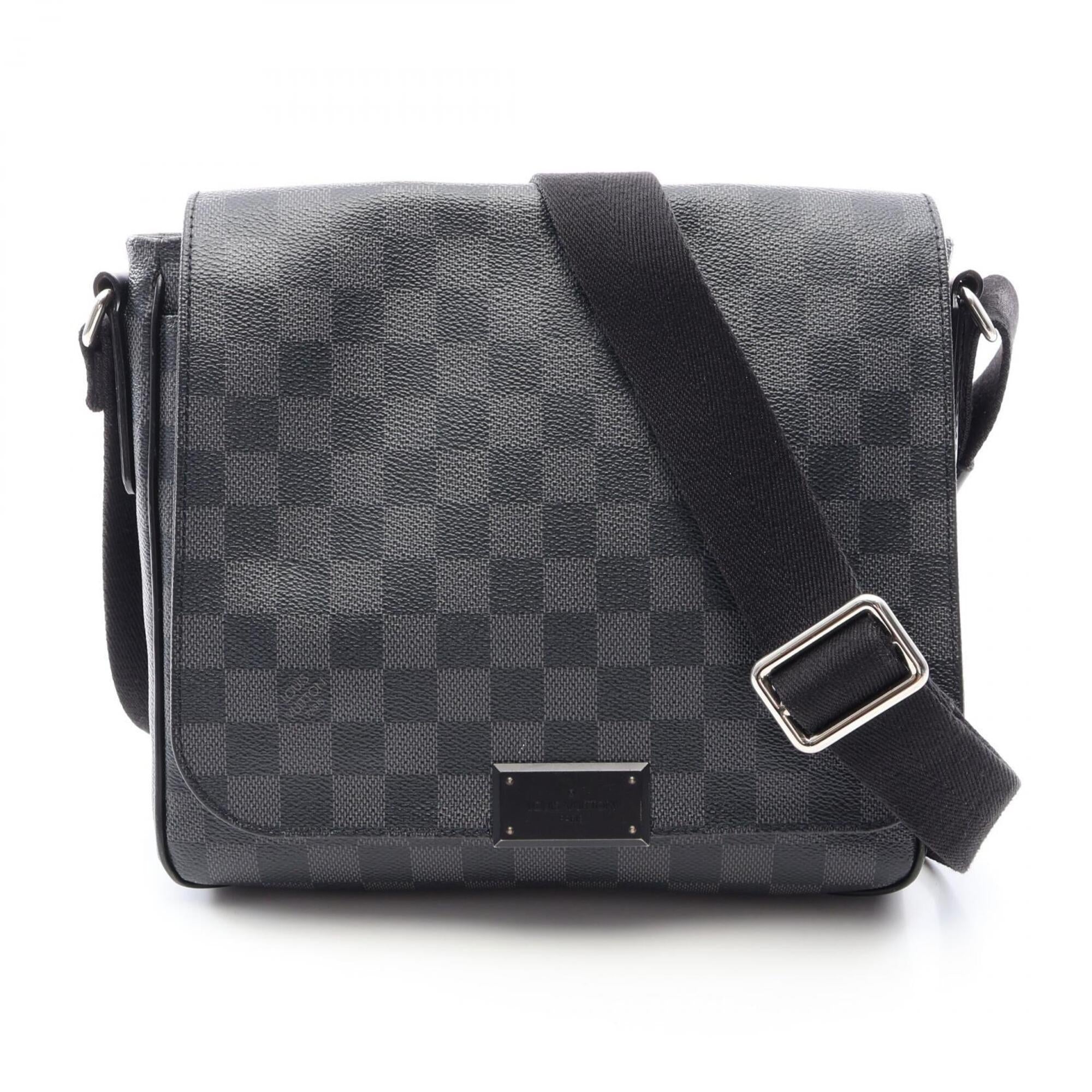 Louis Vuitton Black Damier Graphite Pvc Leather Handbag Shoulder Bag (Pre-Owned)