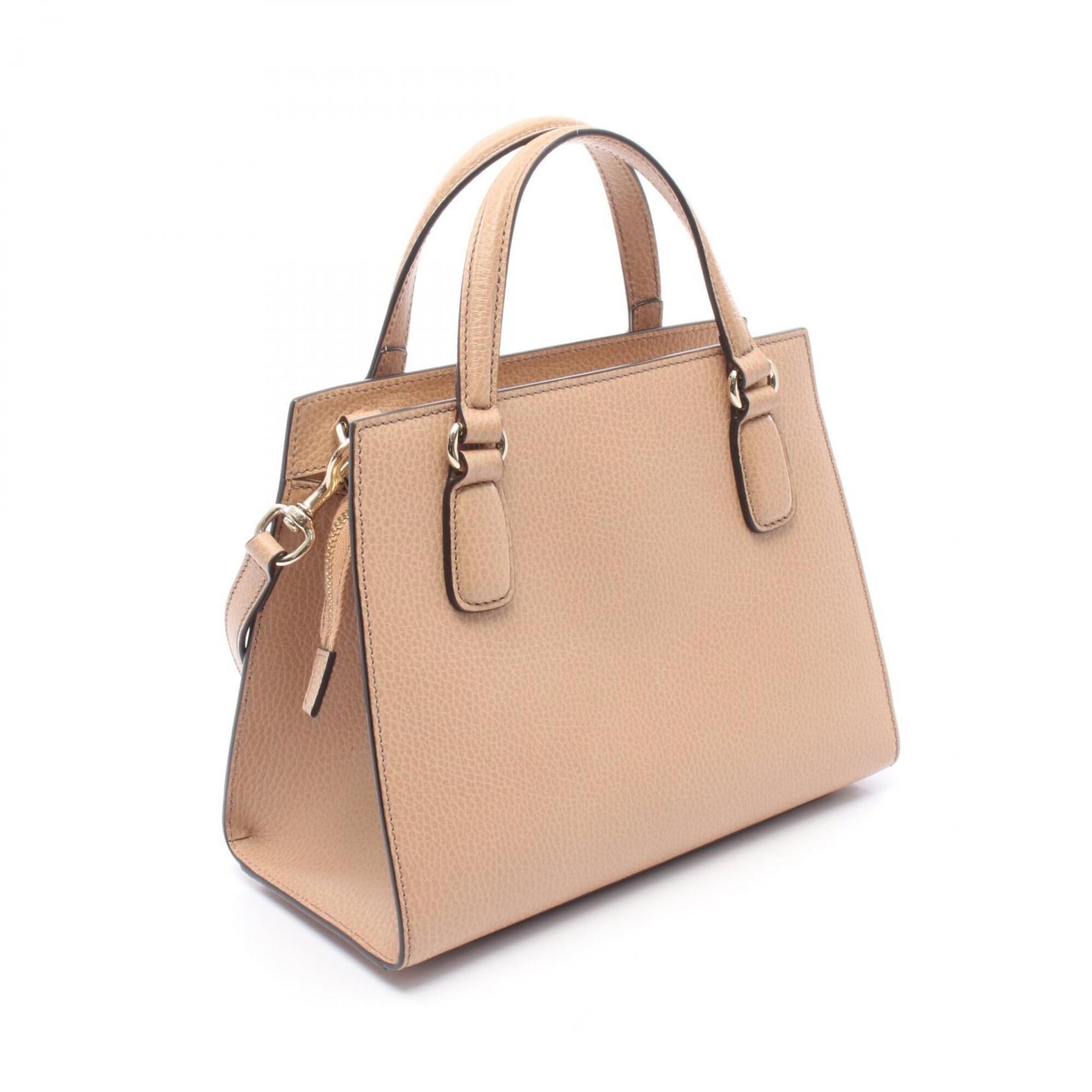 Gucci Beige Leather Handbag (Pre-Owned)