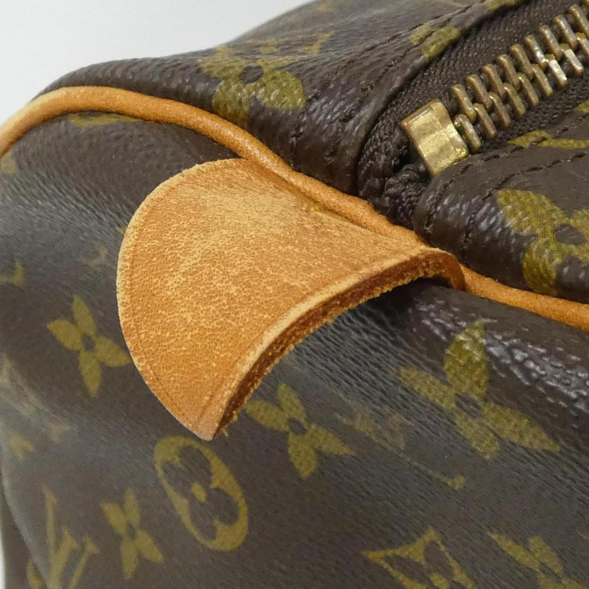 Louis Vuitton Monogram Marron Coated Canvas Boston Bag (Pre-Owned)