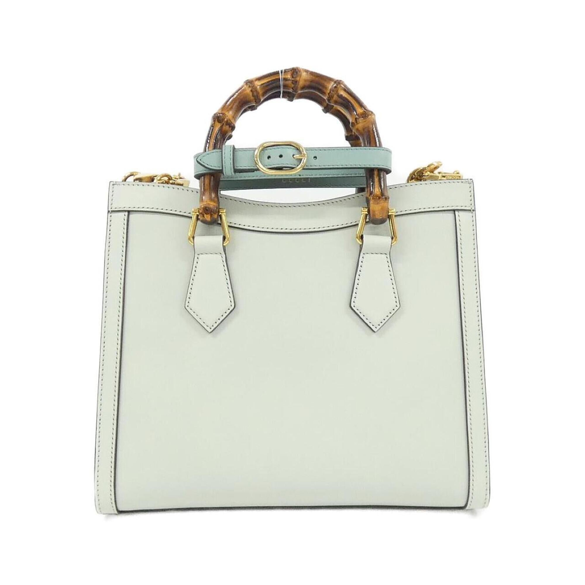 Gucci Pale Green Leather Handbag (Pre-Owned)