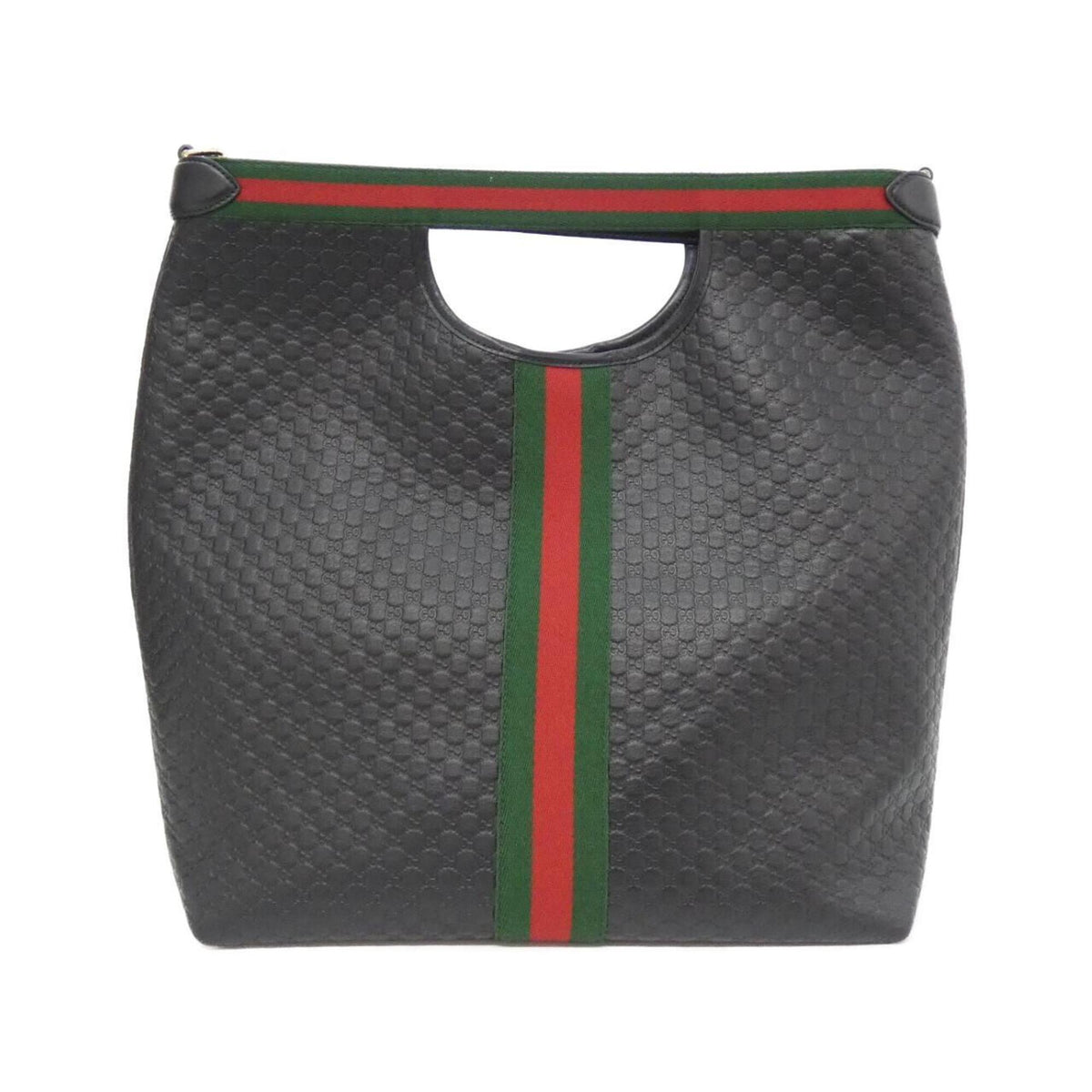Gucci Black Leather Handbag Pouch (Pre-Owned)