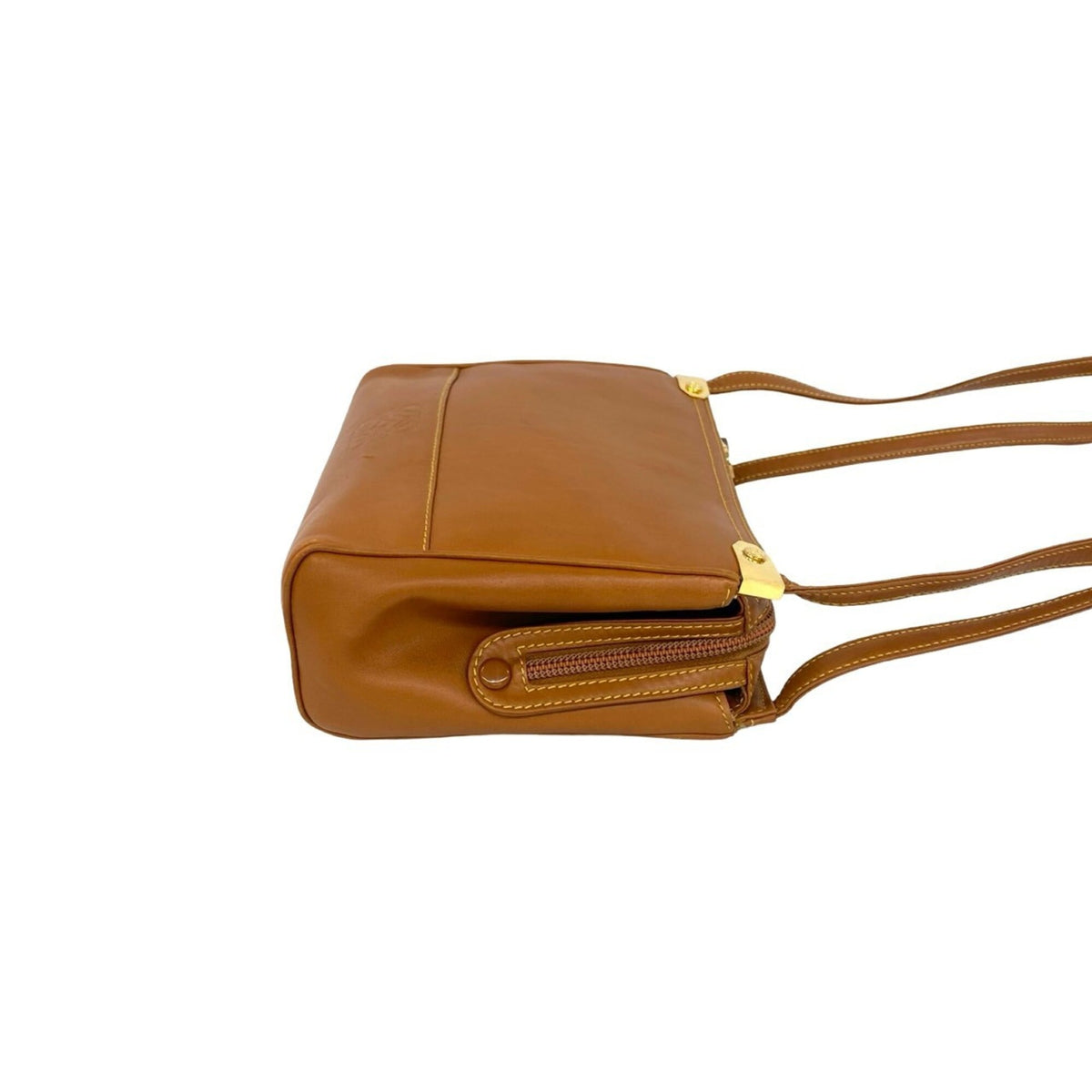 Loewe Brown Leather Shoulder Bag Tote Bag (Pre-Owned)