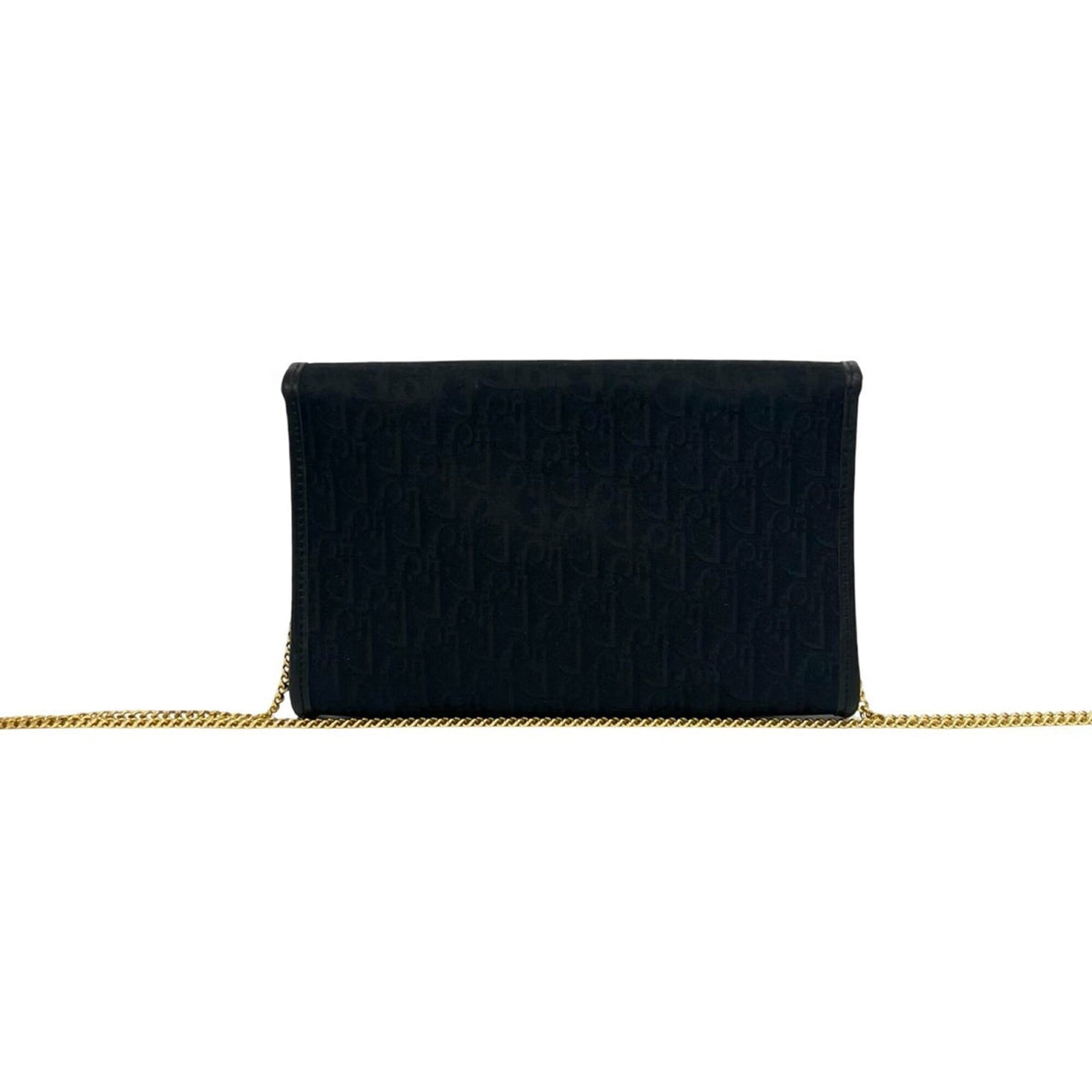 Christian Dior Black Canvas Leather Shoulder Bag (Pre-Owned)