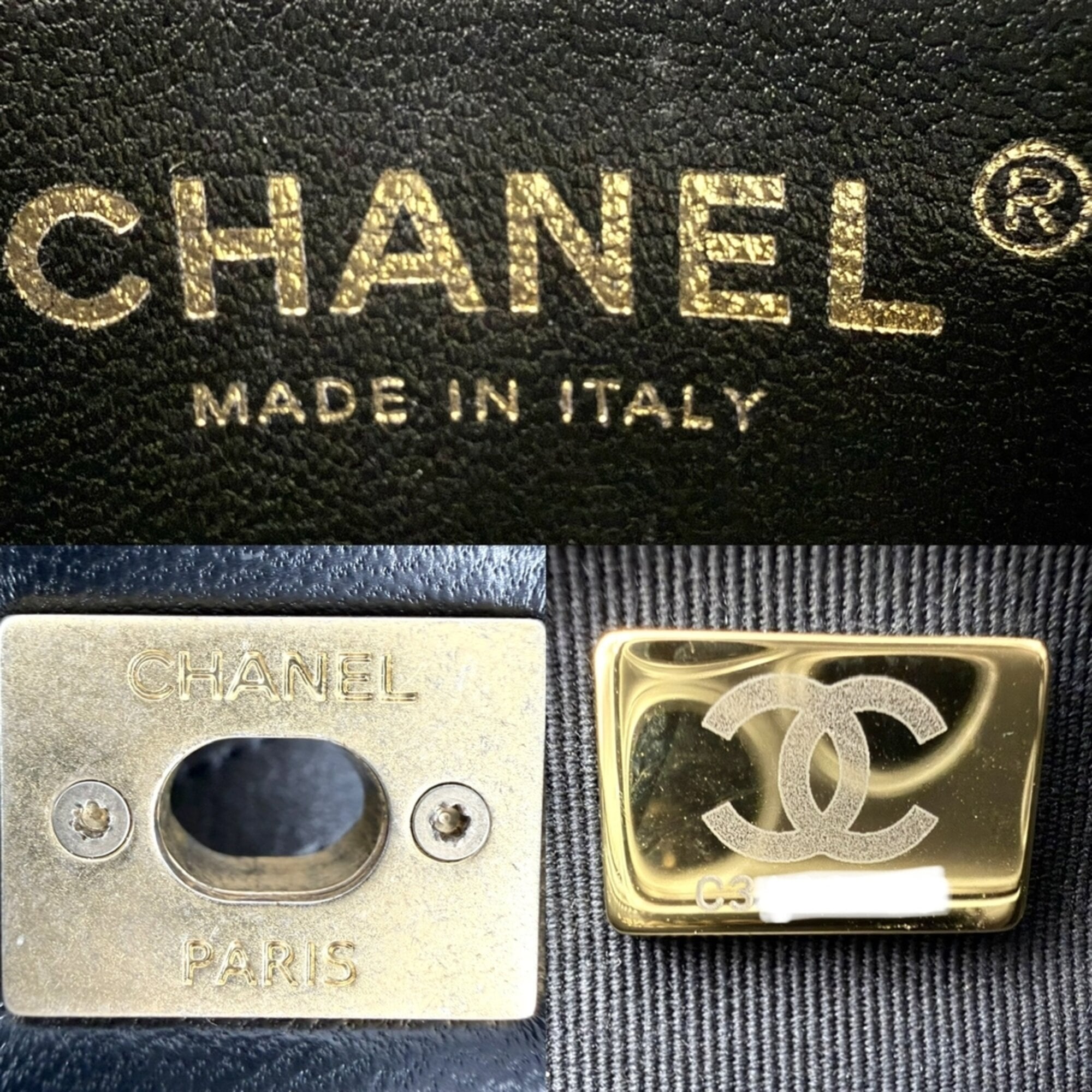 Chanel Black Leather Shoulder Bag (Pre-Owned)